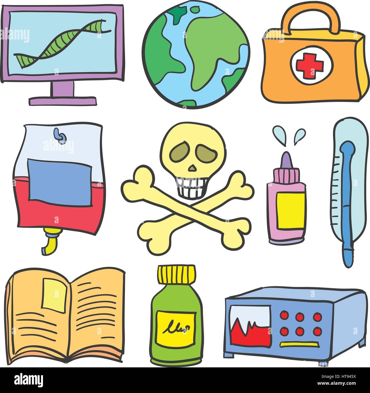Collection of element medical various Stock Vector Image & Art Alamy