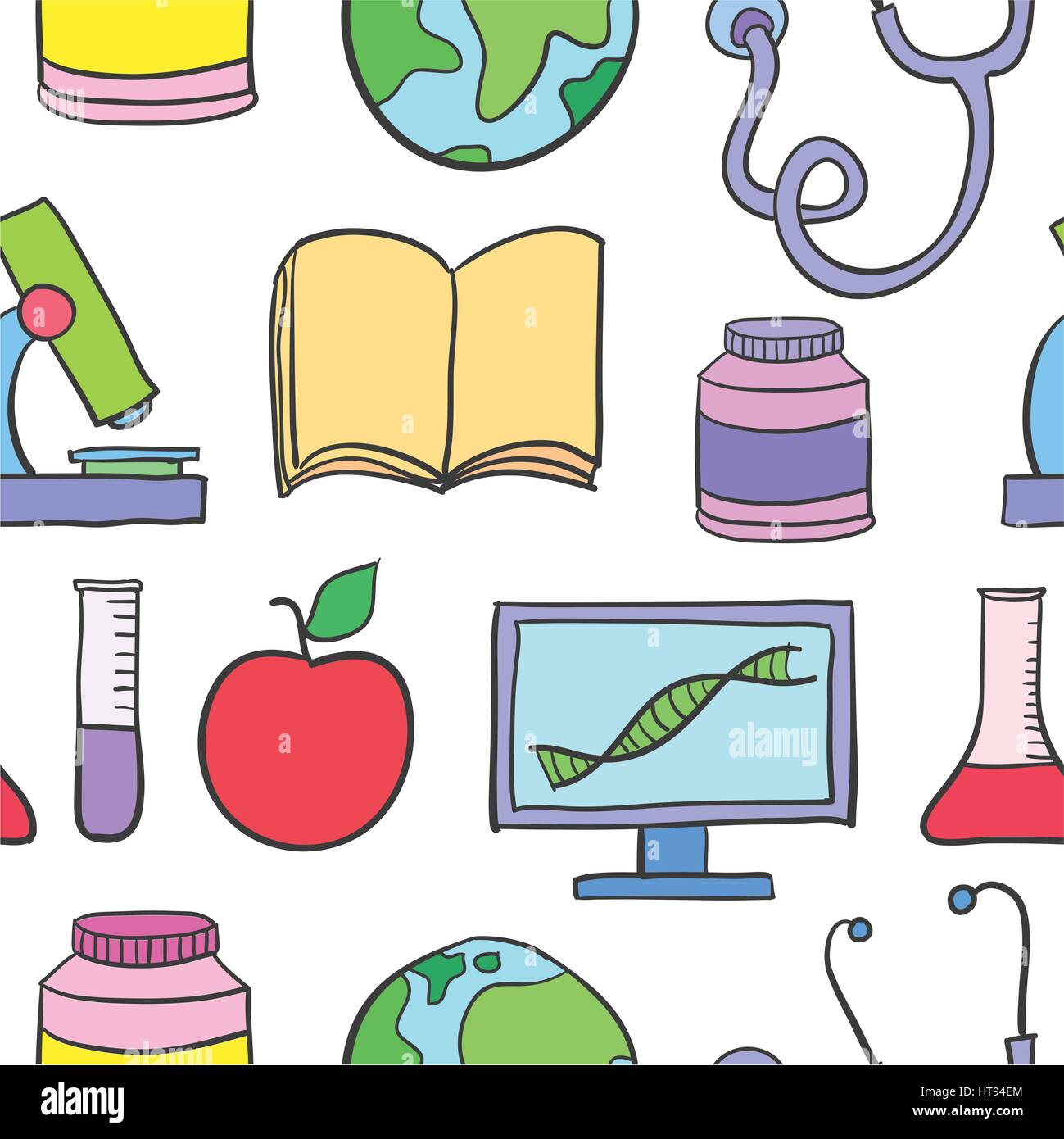 Doodle medical element hand draw Stock Vector Images - Alamy