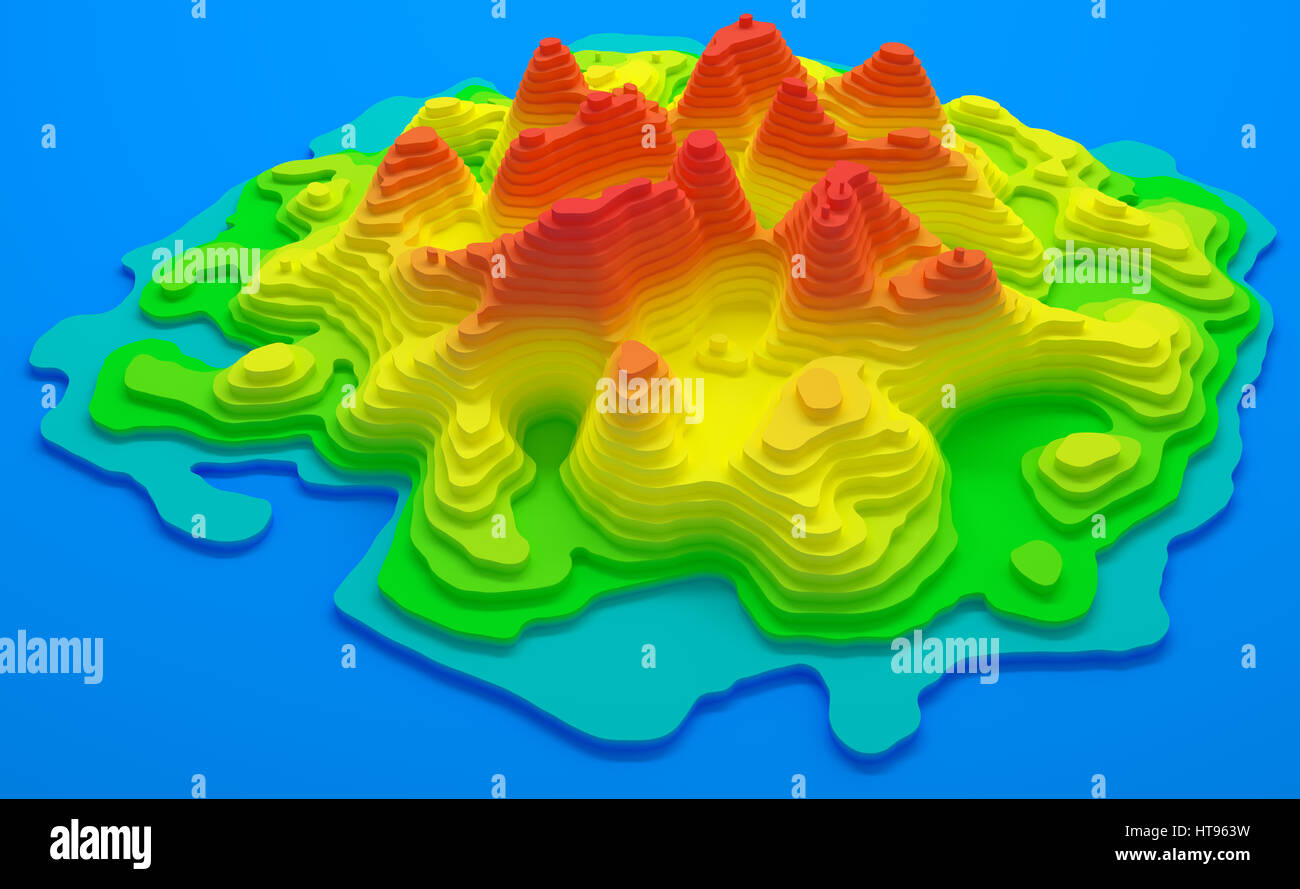 3d Topographic Map Hi res Stock Photography And Images Alamy