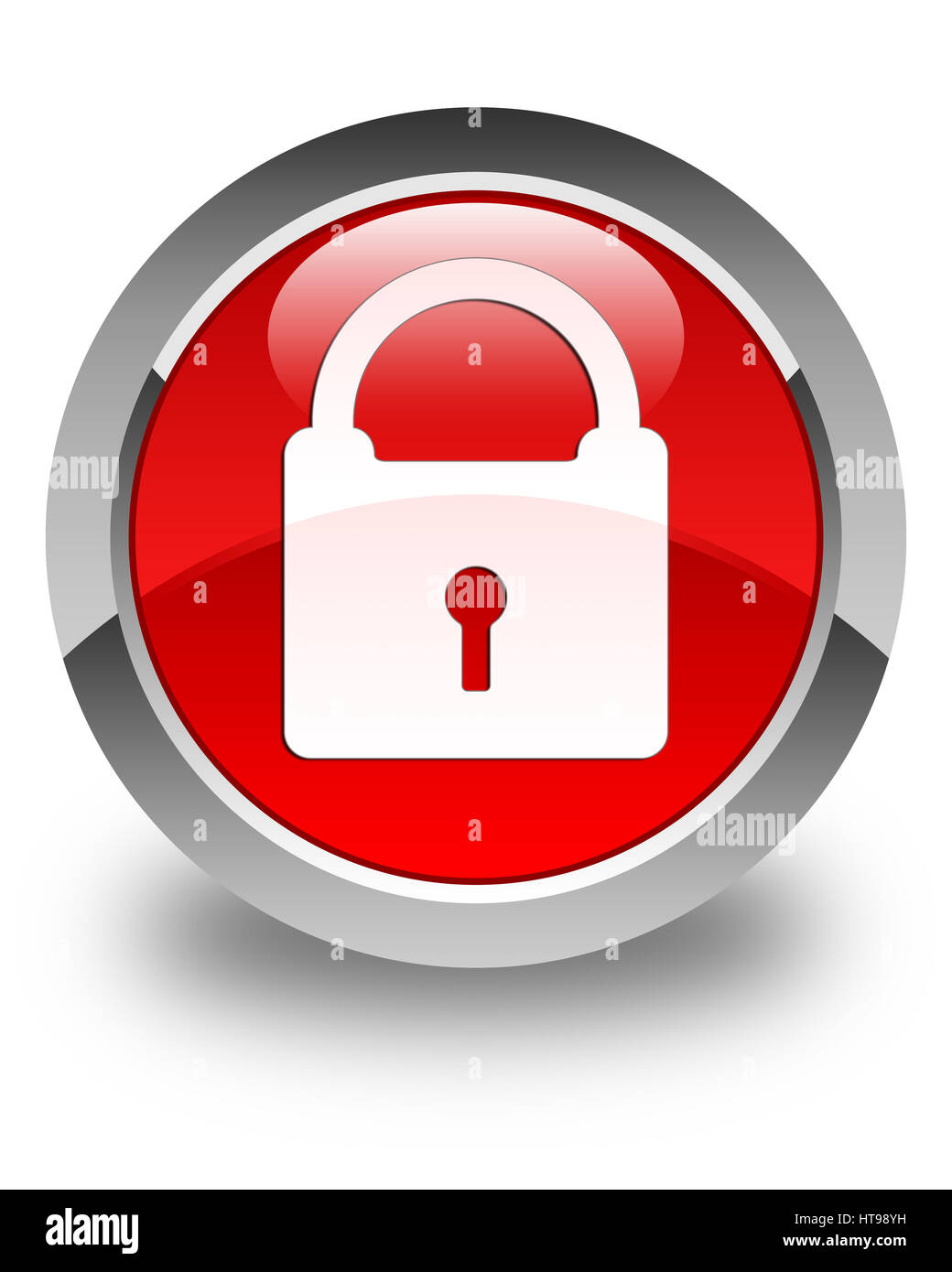 Lock icon sign round symbol hi-res stock photography images - Alamy