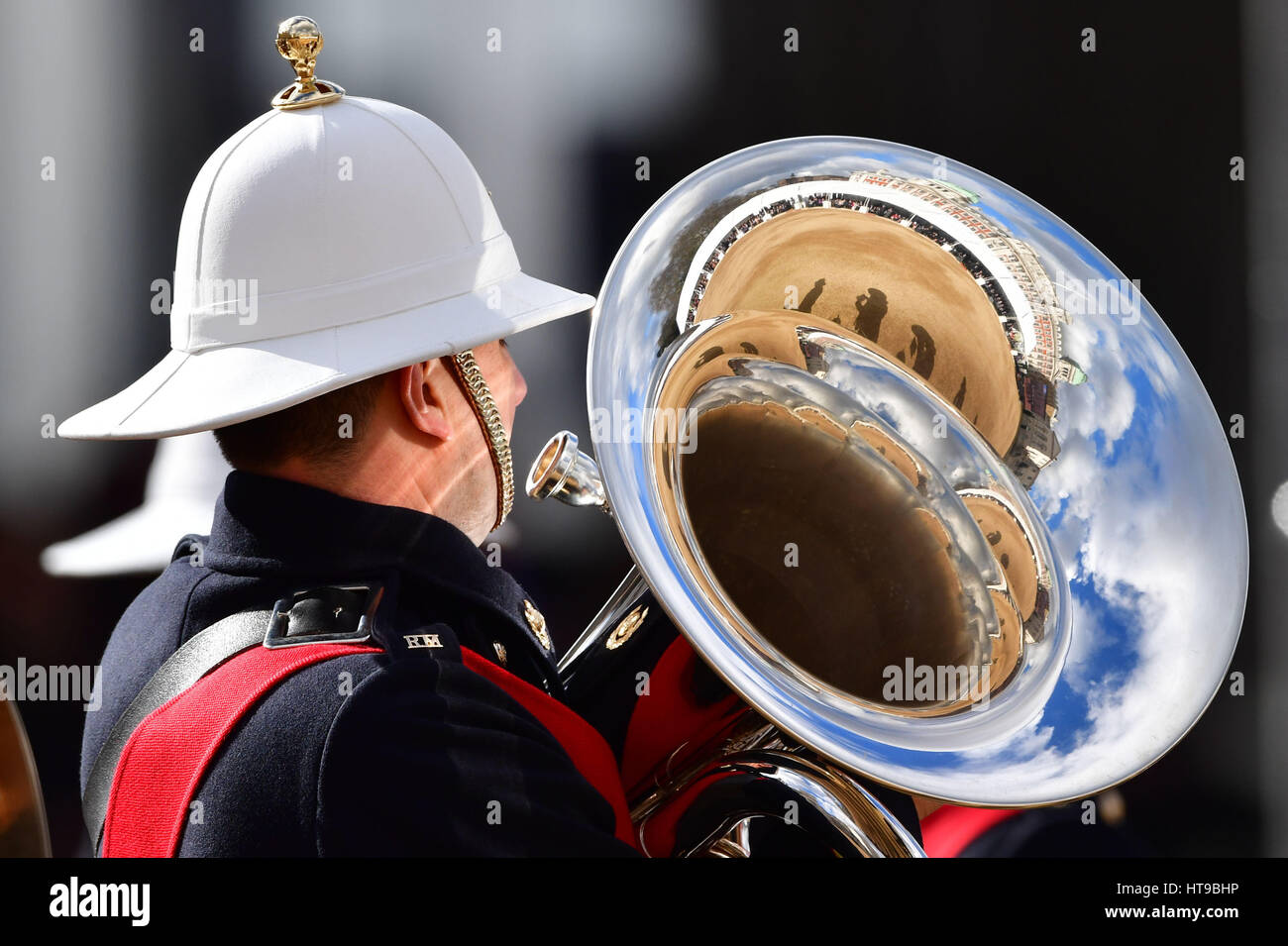 A Military Drumhead Service takes place on Horse Guards Parade in