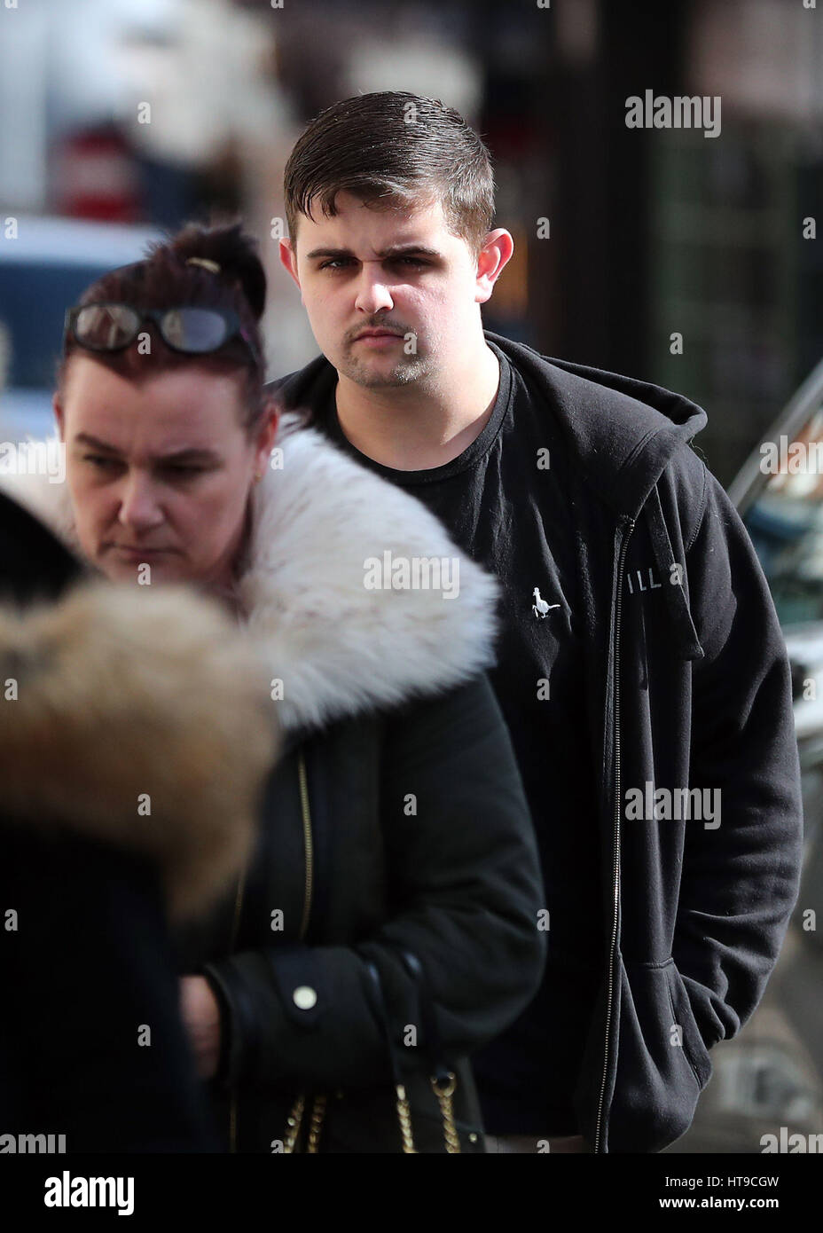 Ashley Cooke, the boyfriend of Shana Grice, arrives at Lewes Crown(07)