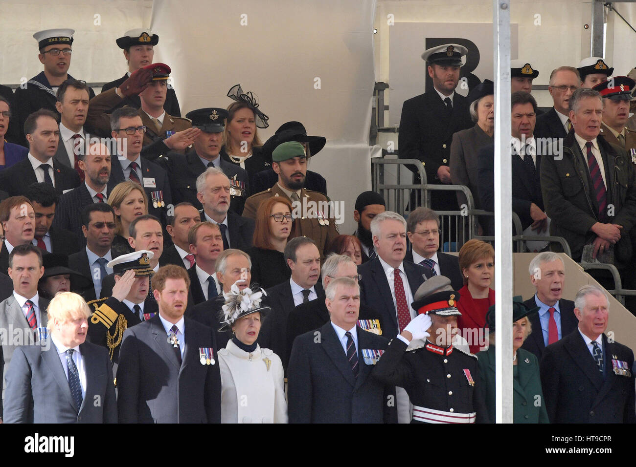 Dignitaries attending a Military Drumhead Service on Horse Guards