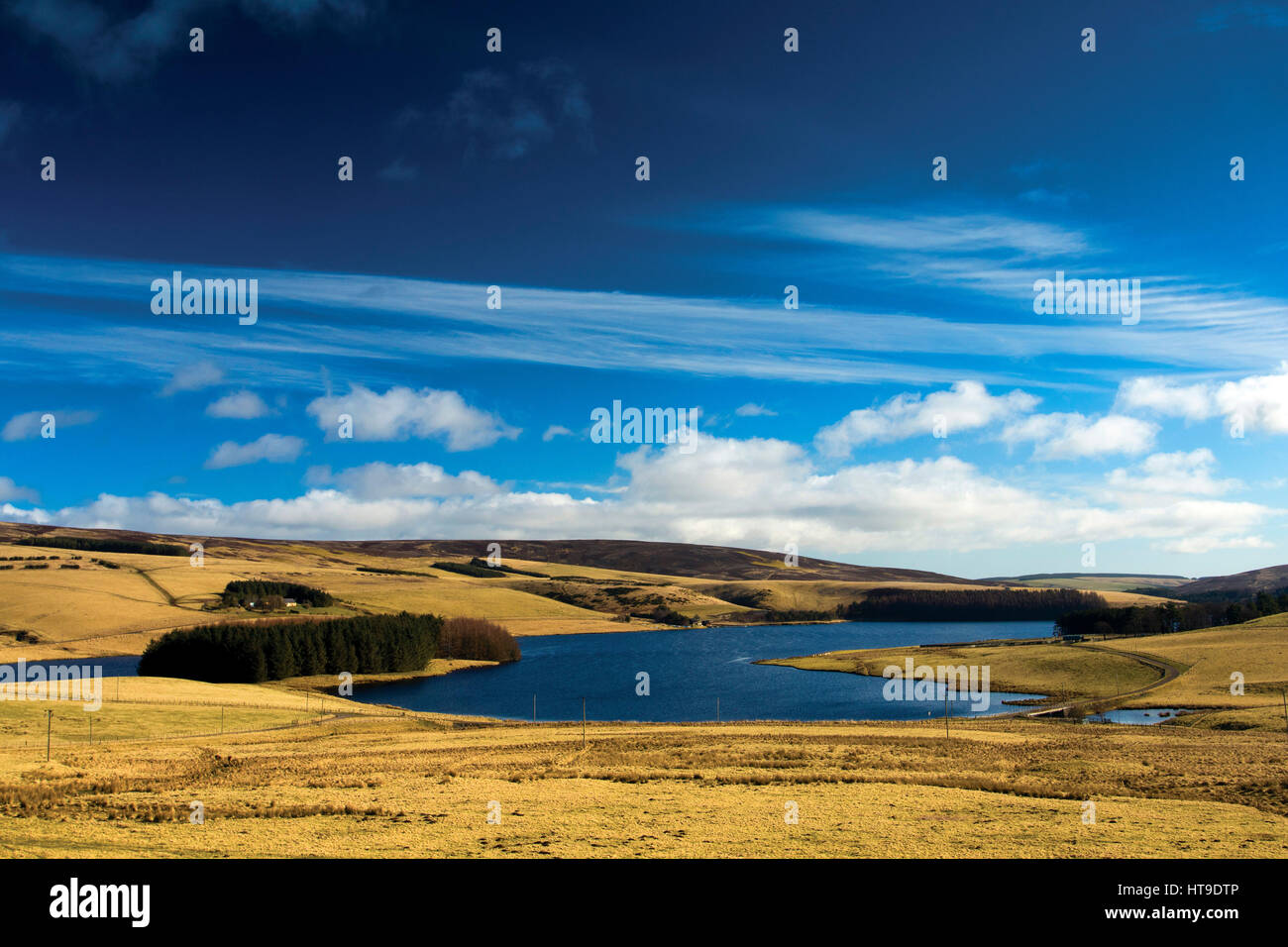 Whiteadder Reservoir from The Herring Road, the Lammermuir Hills, East
