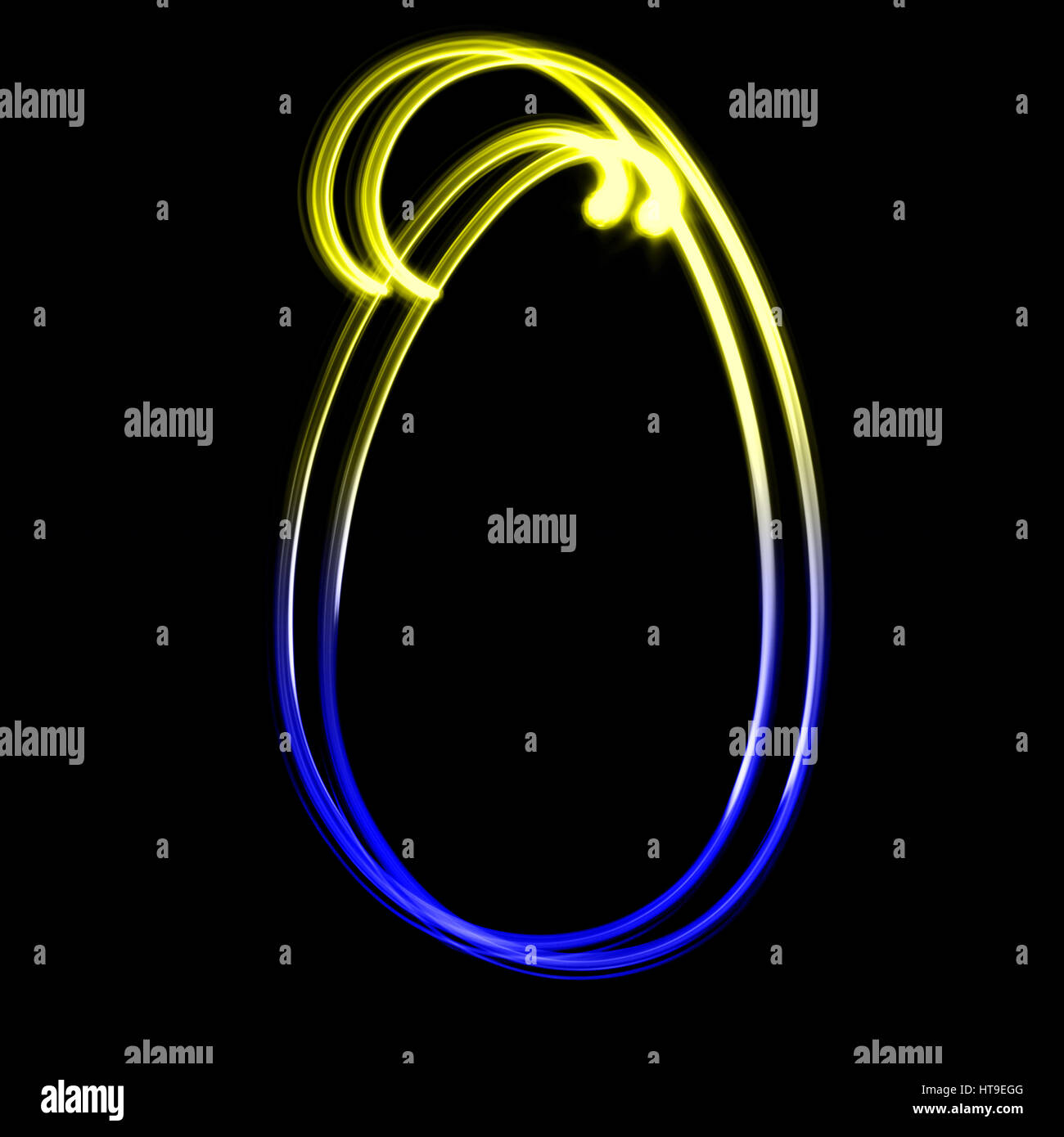 Zero - Created by light colorful numbers Stock Photo - Alamy
