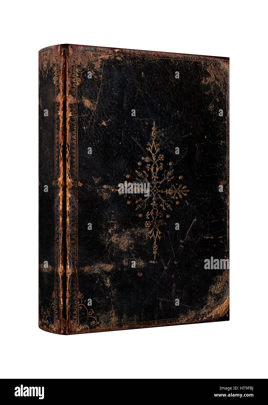 3D rendering of an old book isolated on white background Stock Photo ...