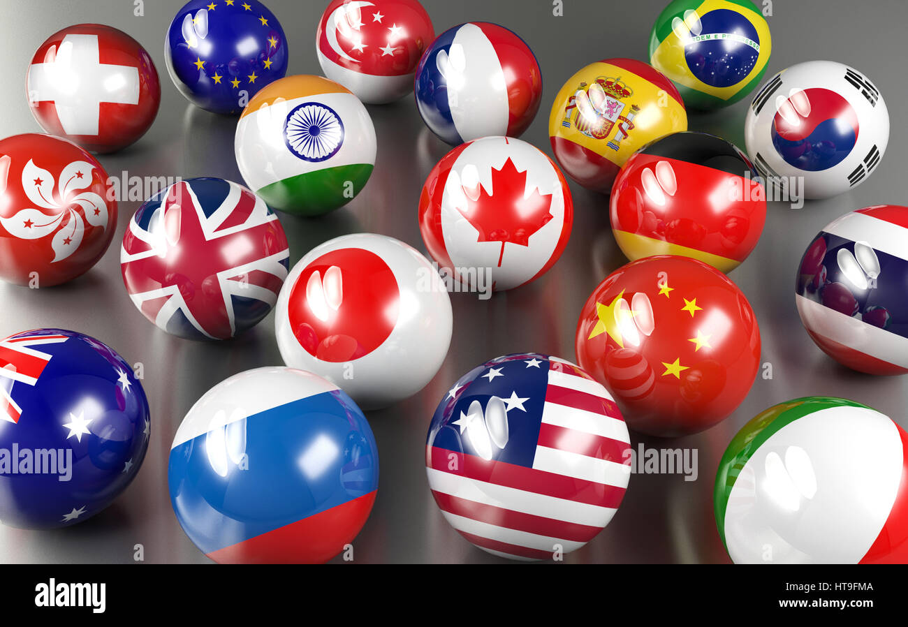 International country flags Stock Photo - Alamy