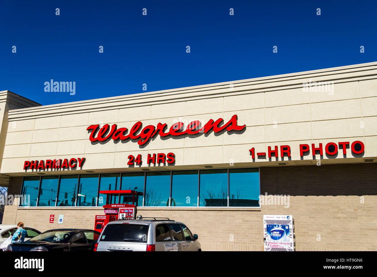 Muncie - Circa March 2017: Walgreens Consumer Pharmacy Store. Walgreens is an American Pharmaceutical Company XI Stock Photo