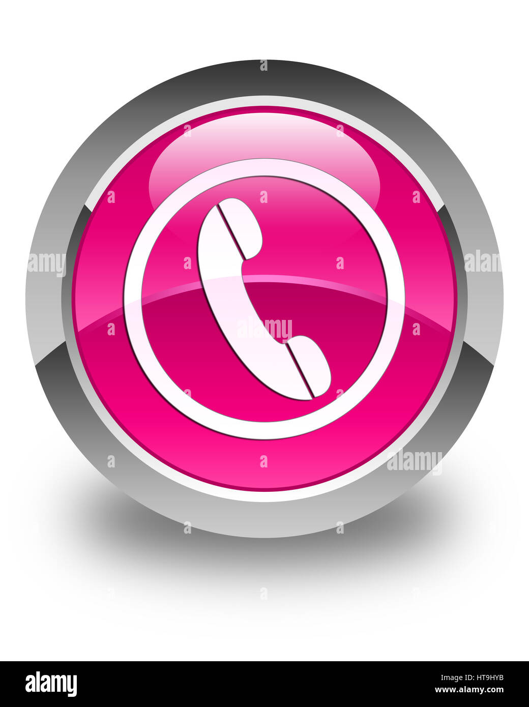 Pink telephone sign Cut Out Stock Images & Pictures - Alamy