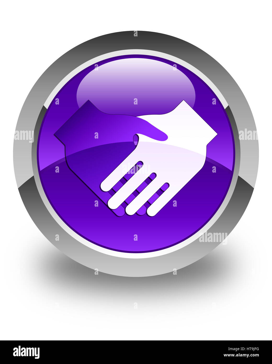 Blue Business Handshake Emoji Isolated On Stock Illustration
