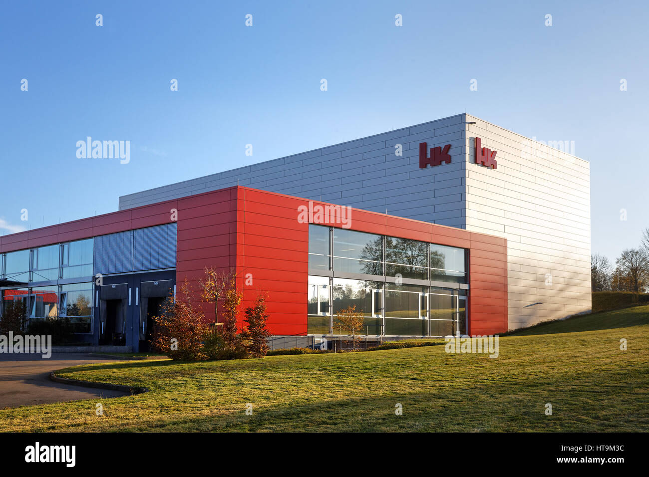 Heckler and Koch, production facility and company headquarters of the  German arms and armament manufacturer in Oberndorf, Germany Stock Photo -  Alamy