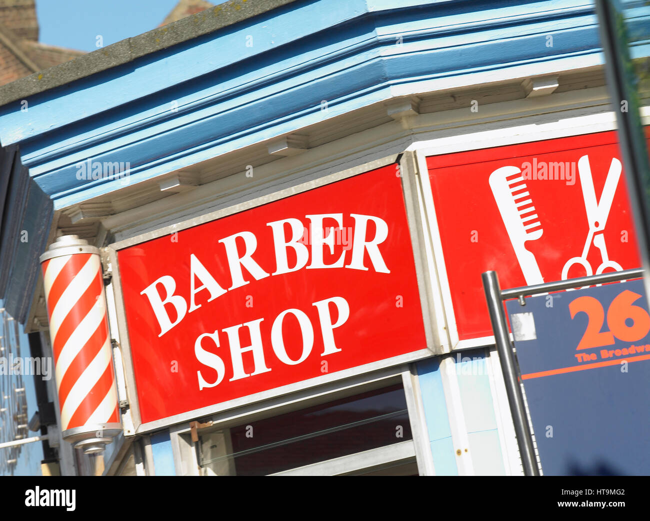 Barber Shop sign Stock Photo