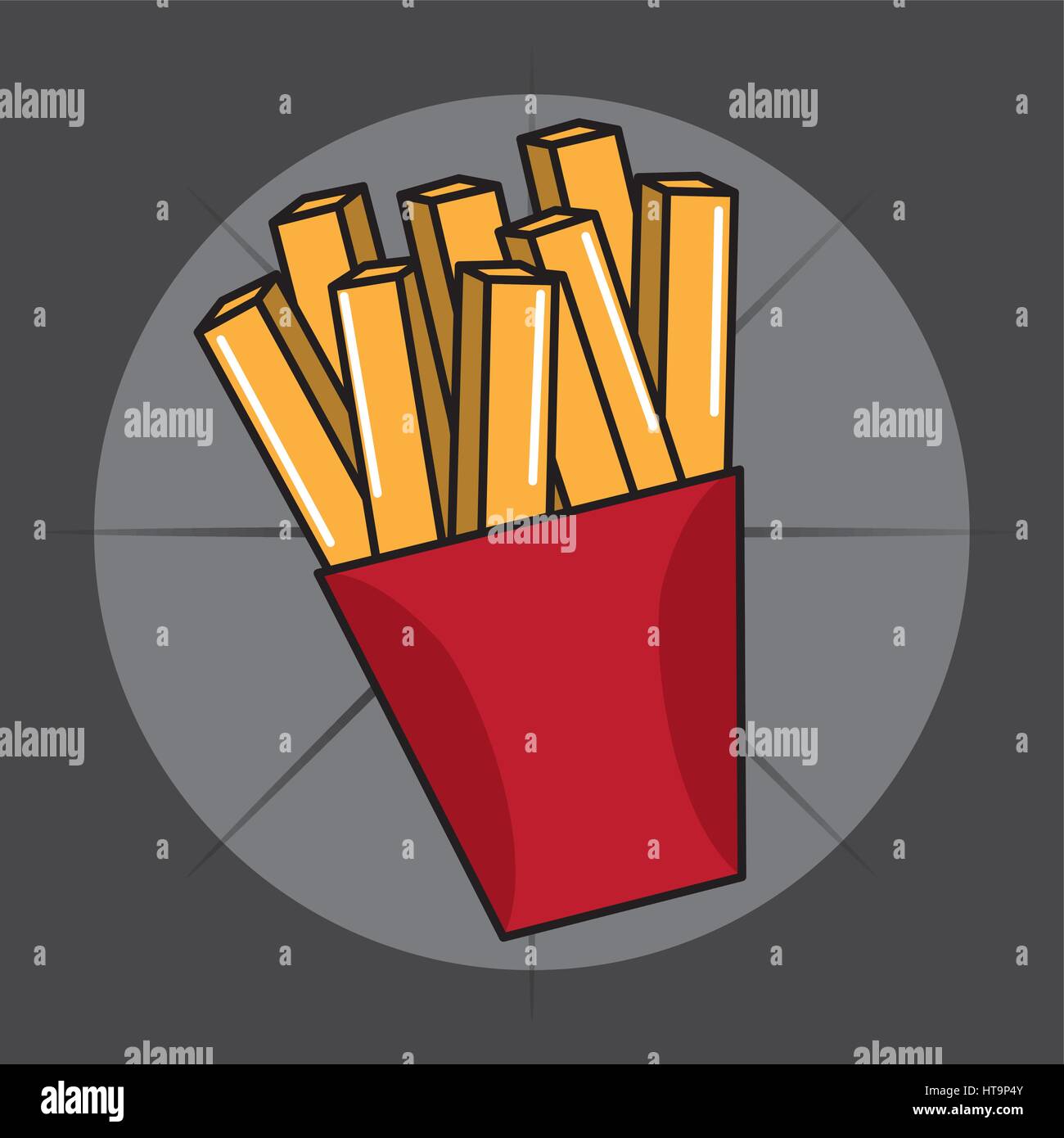 fries french fast food icon Stock Vector Image & Art - Alamy