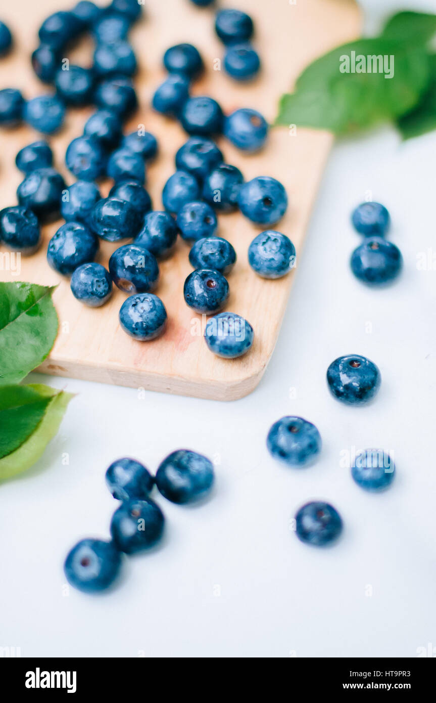 Fresh Summer Blueberries Stock Photo