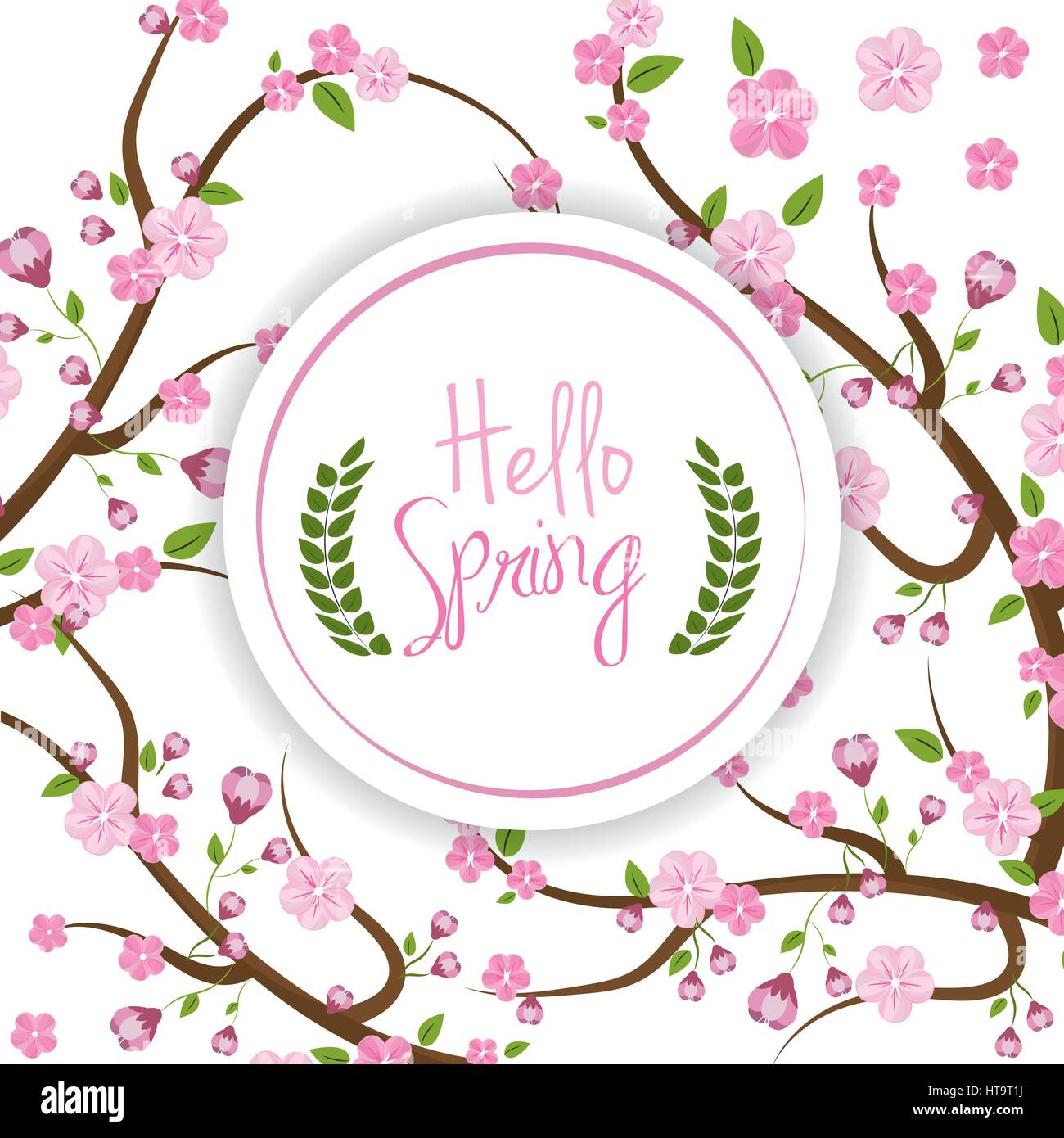 beautiful spring tree icon Stock Vector Image & Art - Alamy