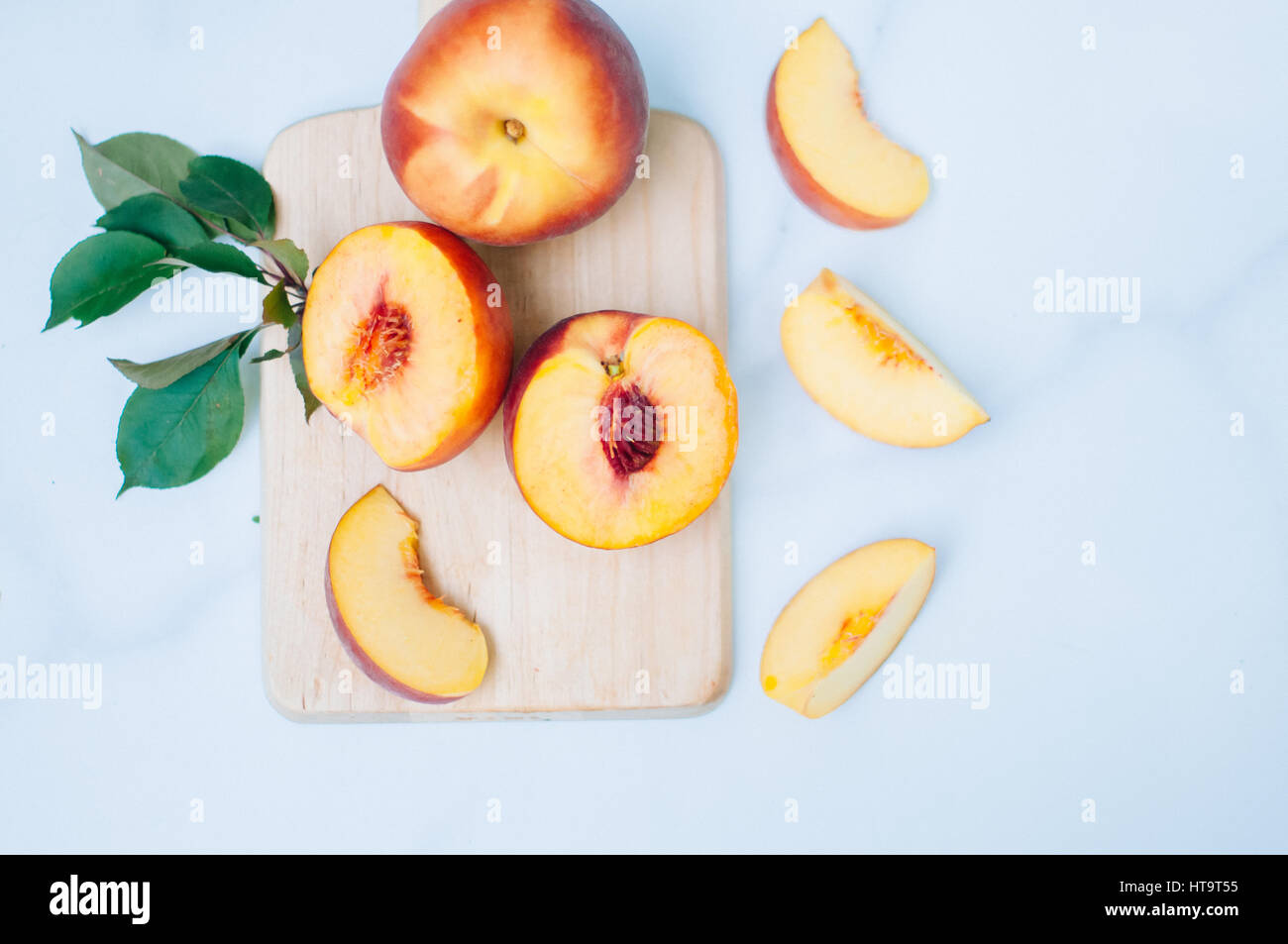 Fresh Summer Peaches Stock Photo - Alamy