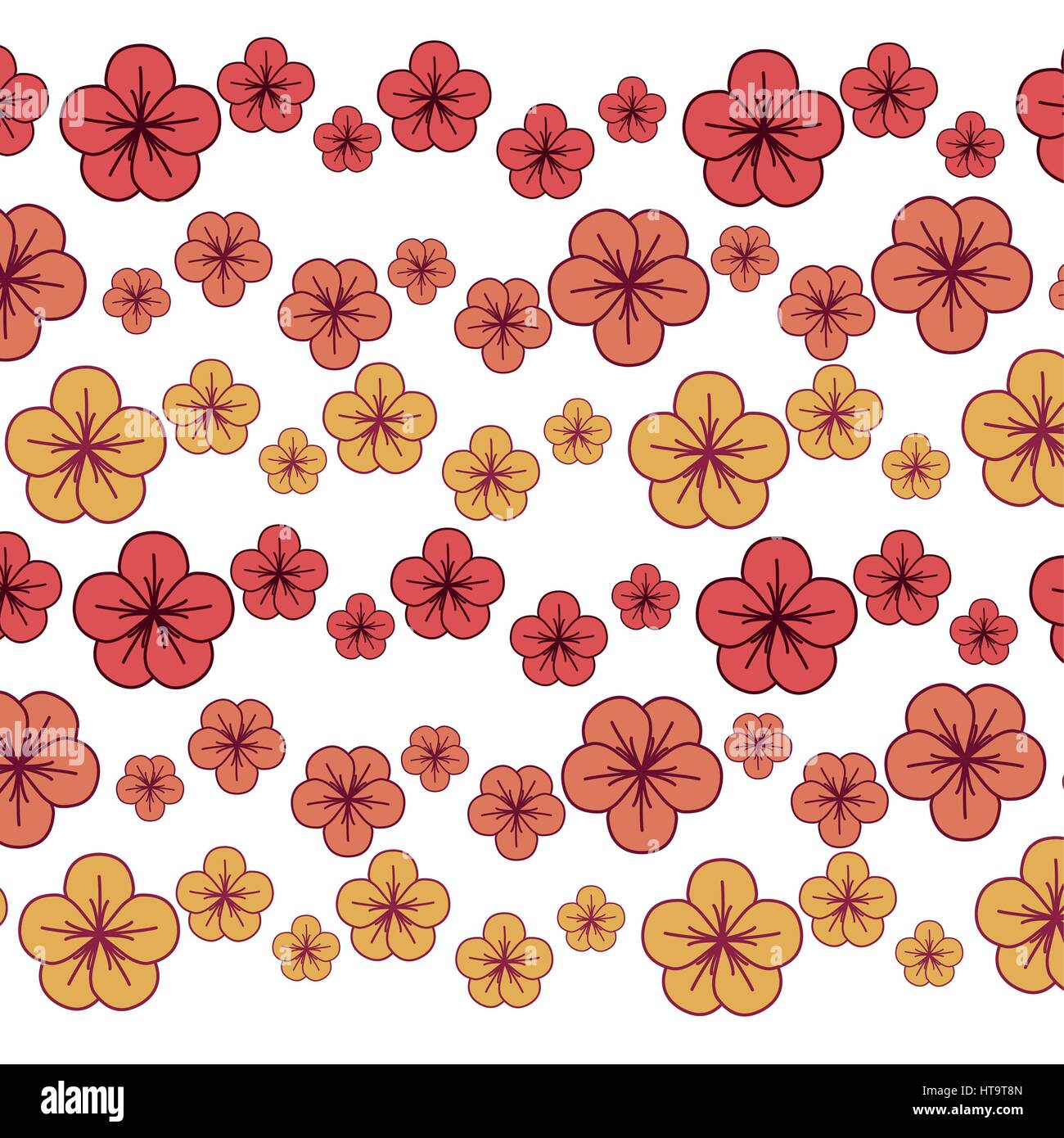beautiful spring flowers icon Stock Vector Image & Art - Alamy