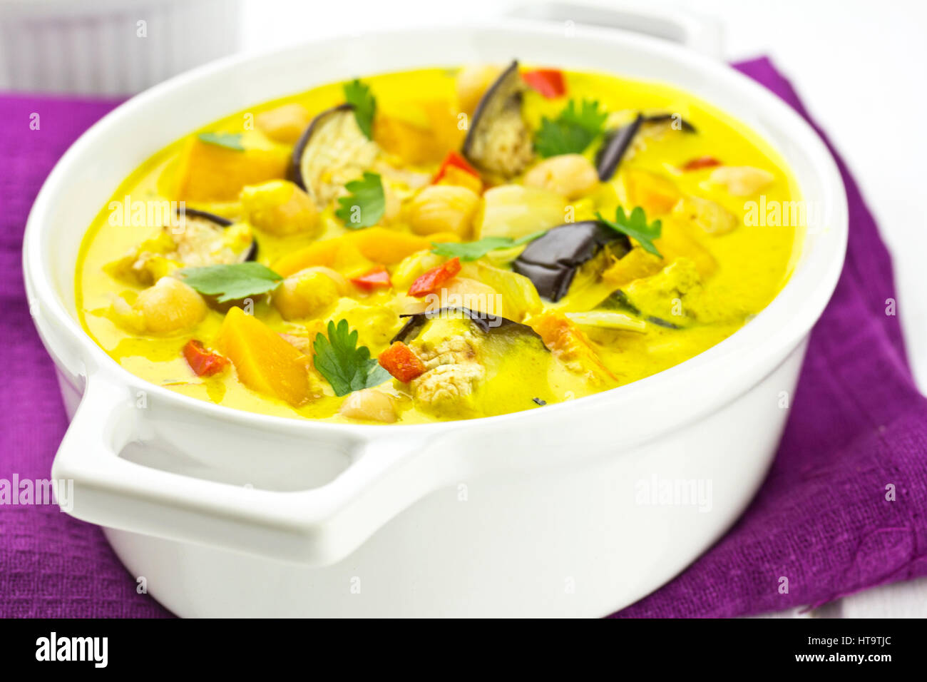 Aga saga curry with aubergine, butternut squash and chickpeas Stock