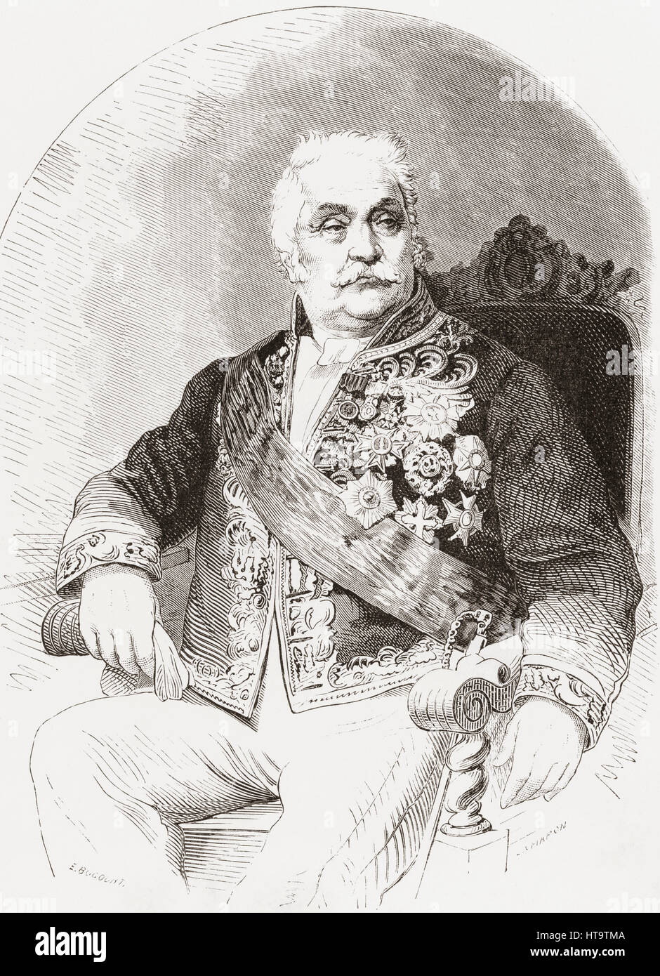 Portrait of the French King Louis-Philippe D'Orléans (Paris 1773-1850  Clermont House, England) by Charles Edouard Boutibonne - Artvee
