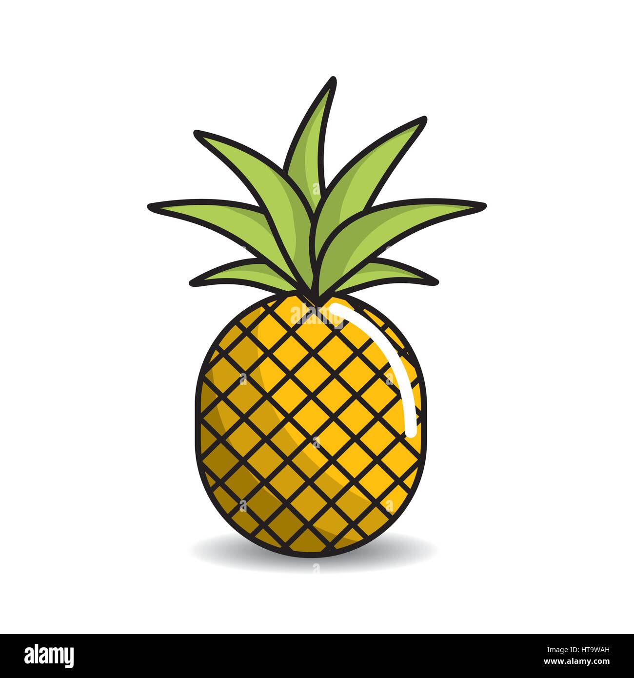 pineapple fruit icon stock Stock Vector Image & Art - Alamy