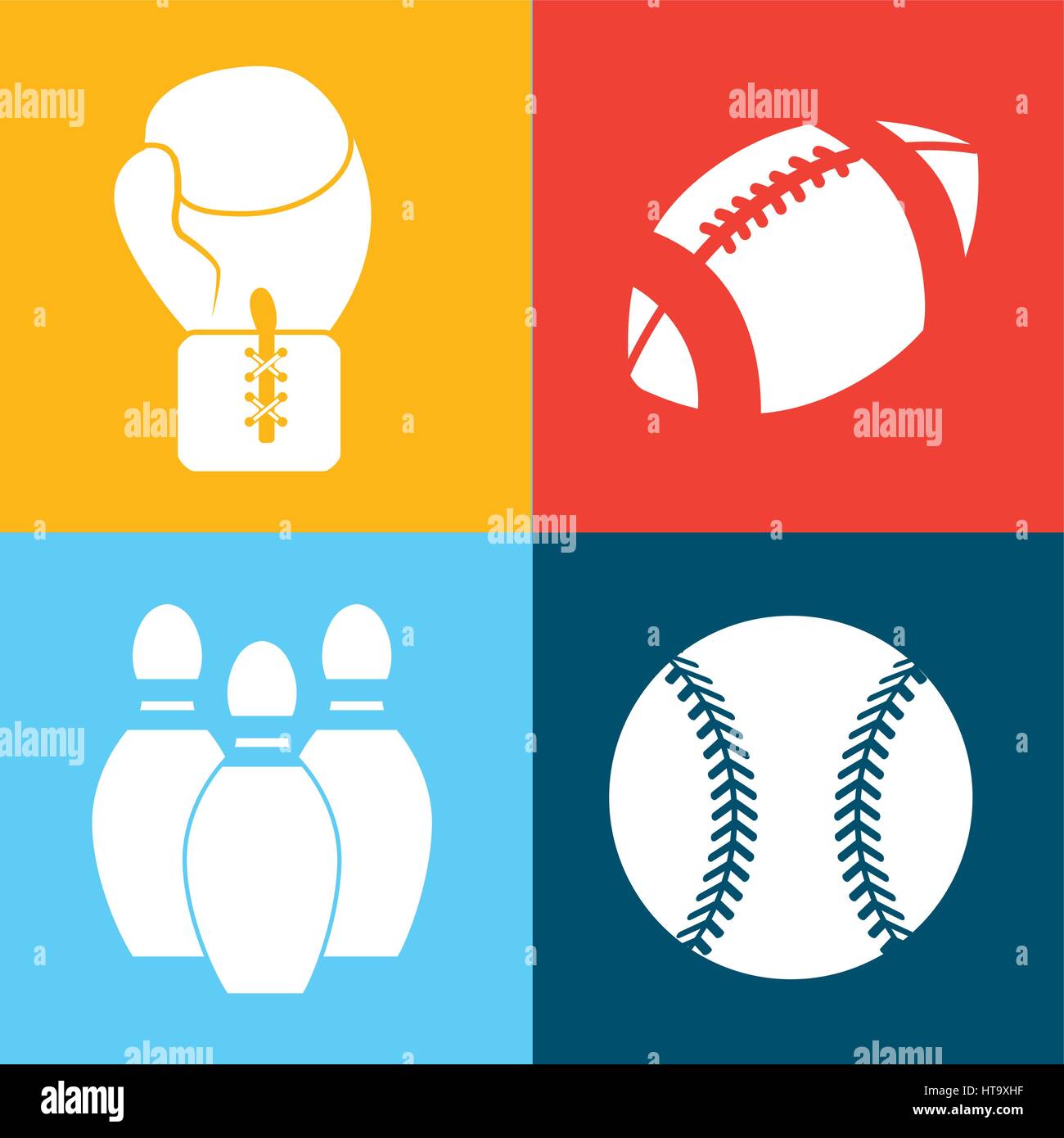 Set sport games balls Stock Vector Images - Alamy