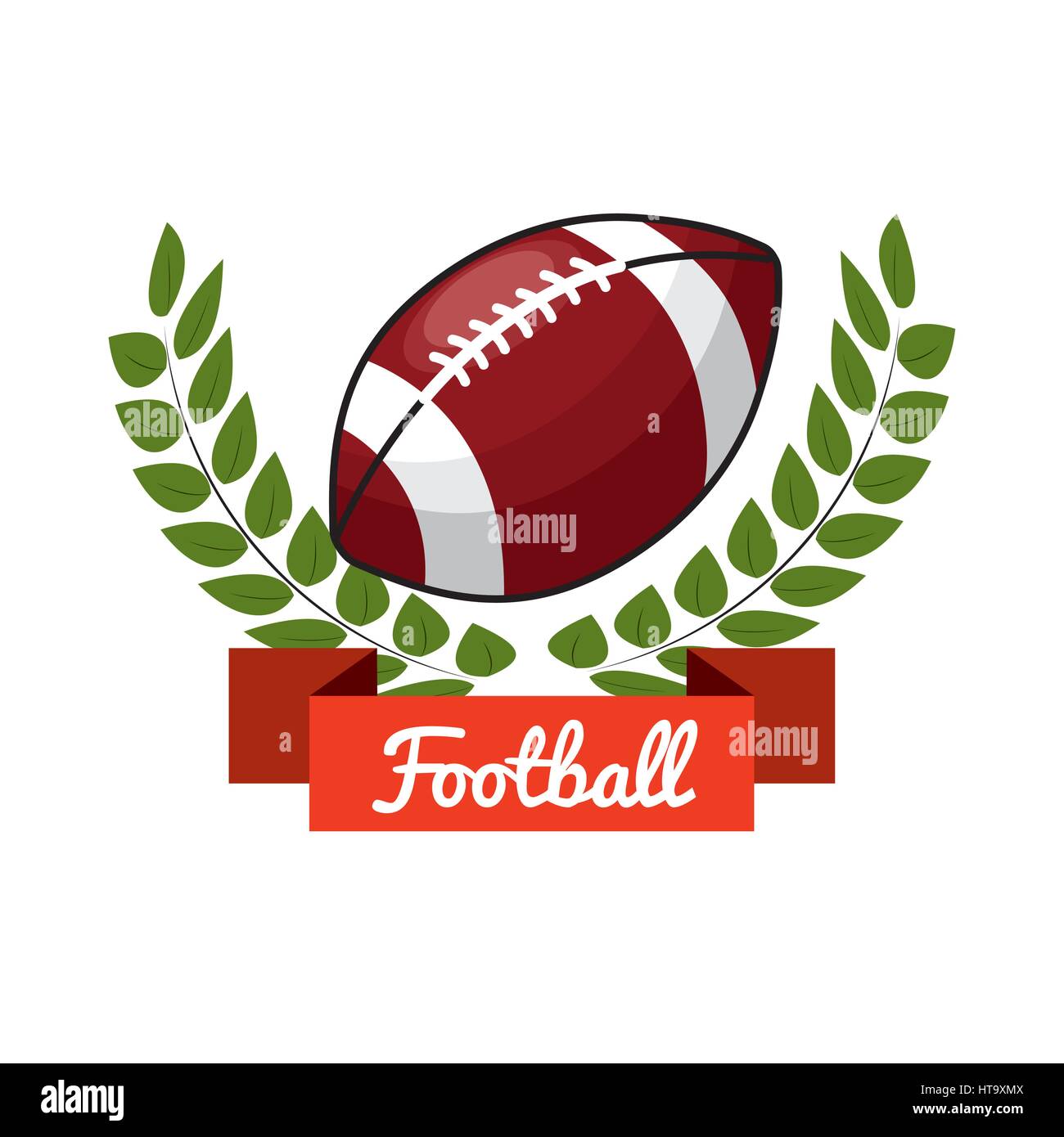 emblem football game icon Stock Vector Image & Art - Alamy