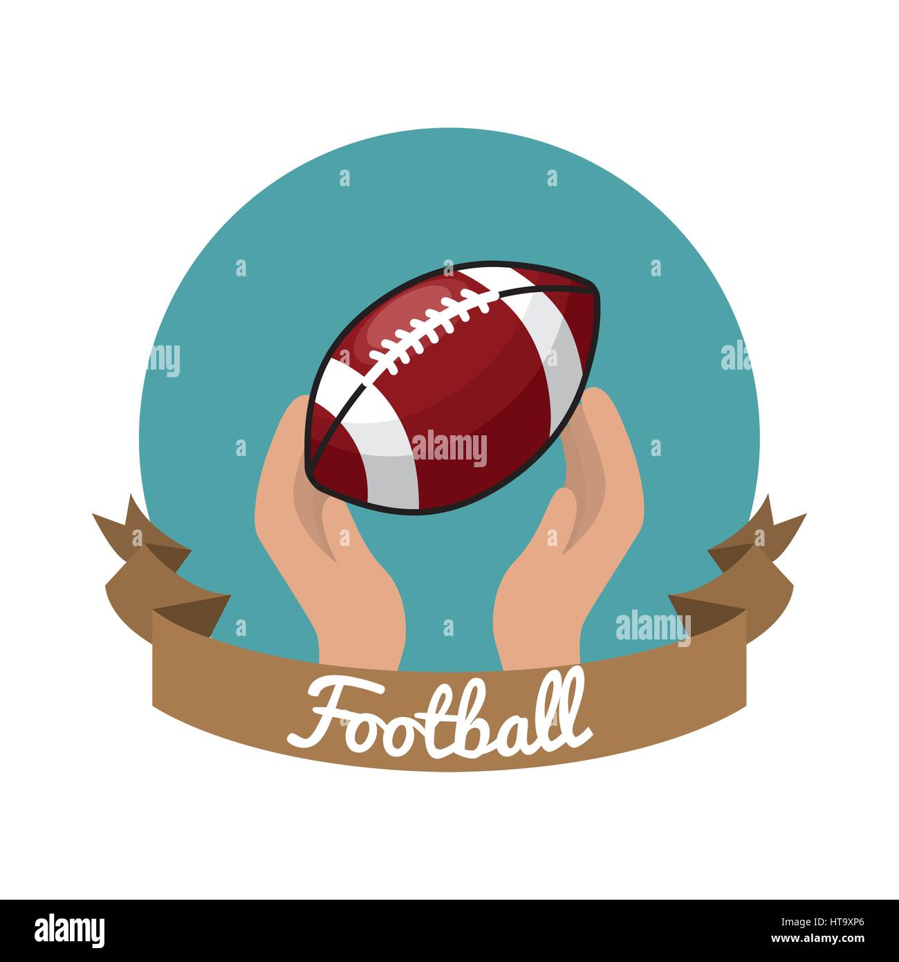 emblem football game icon Stock Vector Image & Art - Alamy