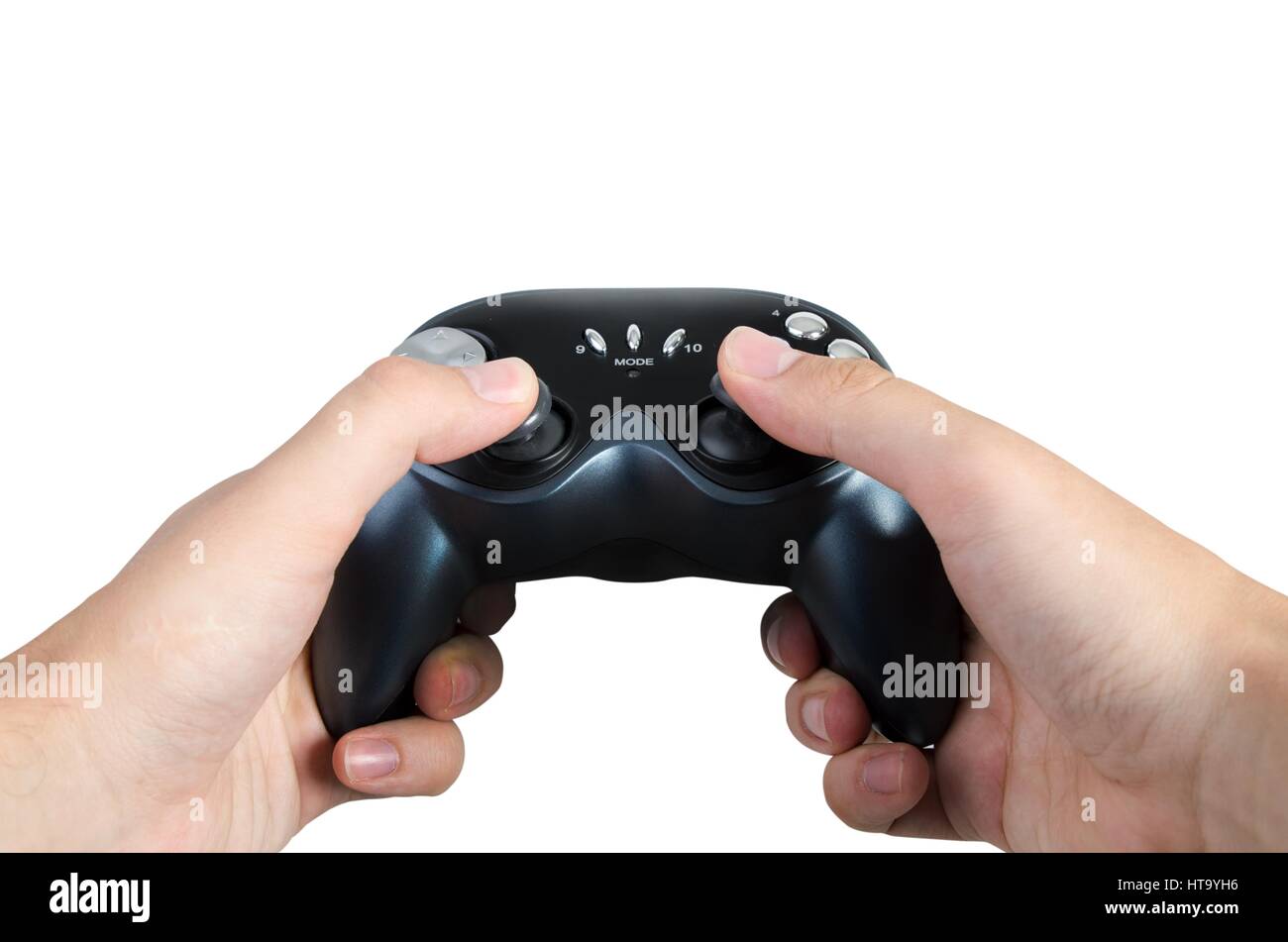 Hands holding gamepad isolated on hi-res stock photography and images -  Alamy