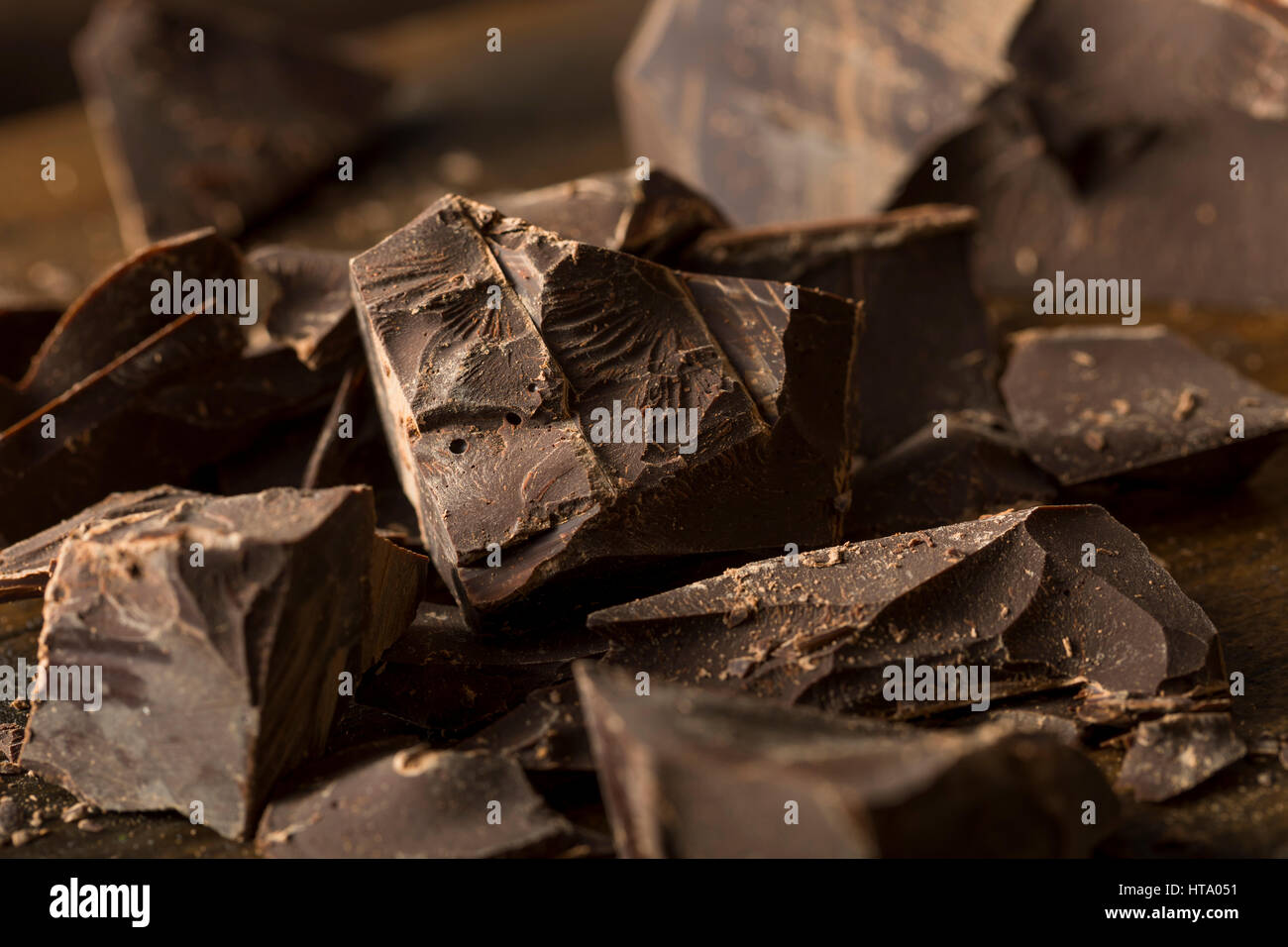 Organic Semi Sweet Dark Chocolate Chunks for Baking Stock Photo Alamy