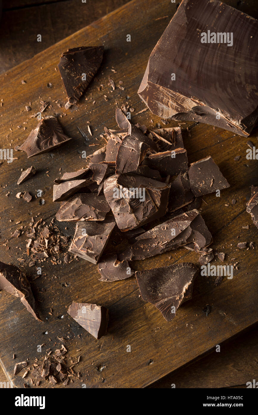 Organic Semi Sweet Dark Chocolate Chunks for Baking Stock Photo Alamy