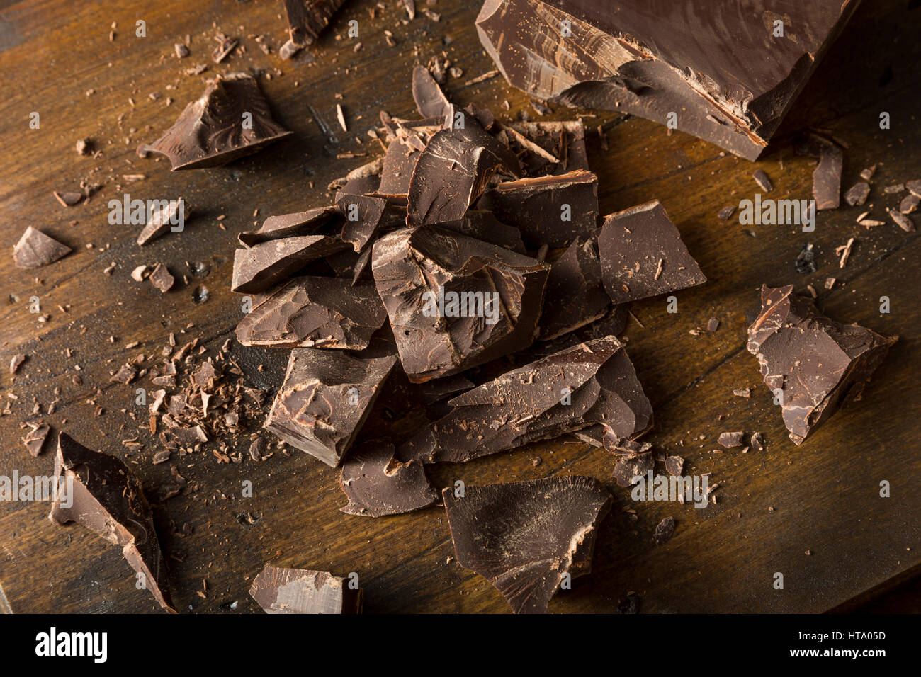 Organic Semi Sweet Dark Chocolate Chunks for Baking Stock Photo Alamy