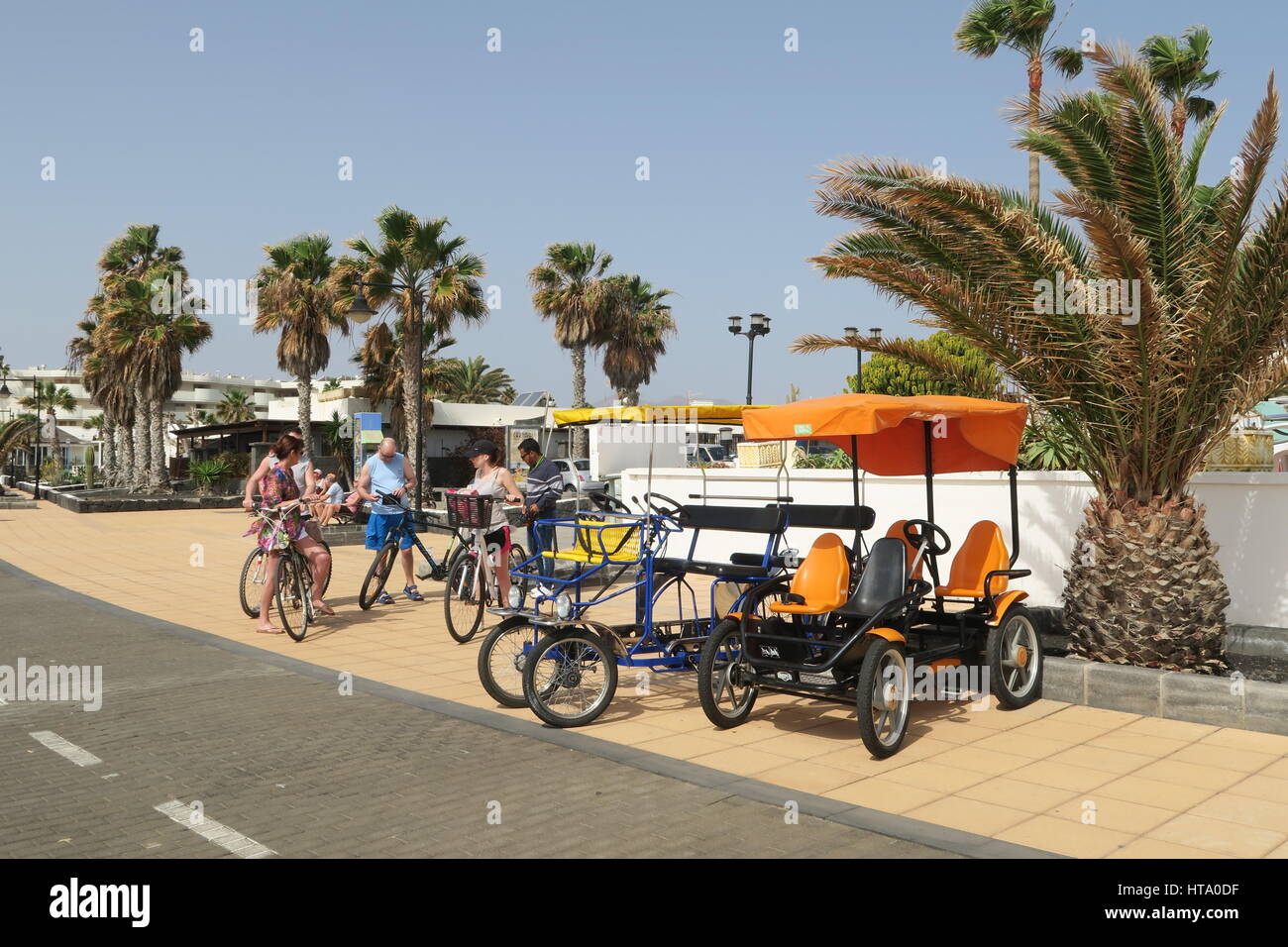 Bike hire, Matagorda, Lanzarote, Canary Islands Stock Photo - Alamy