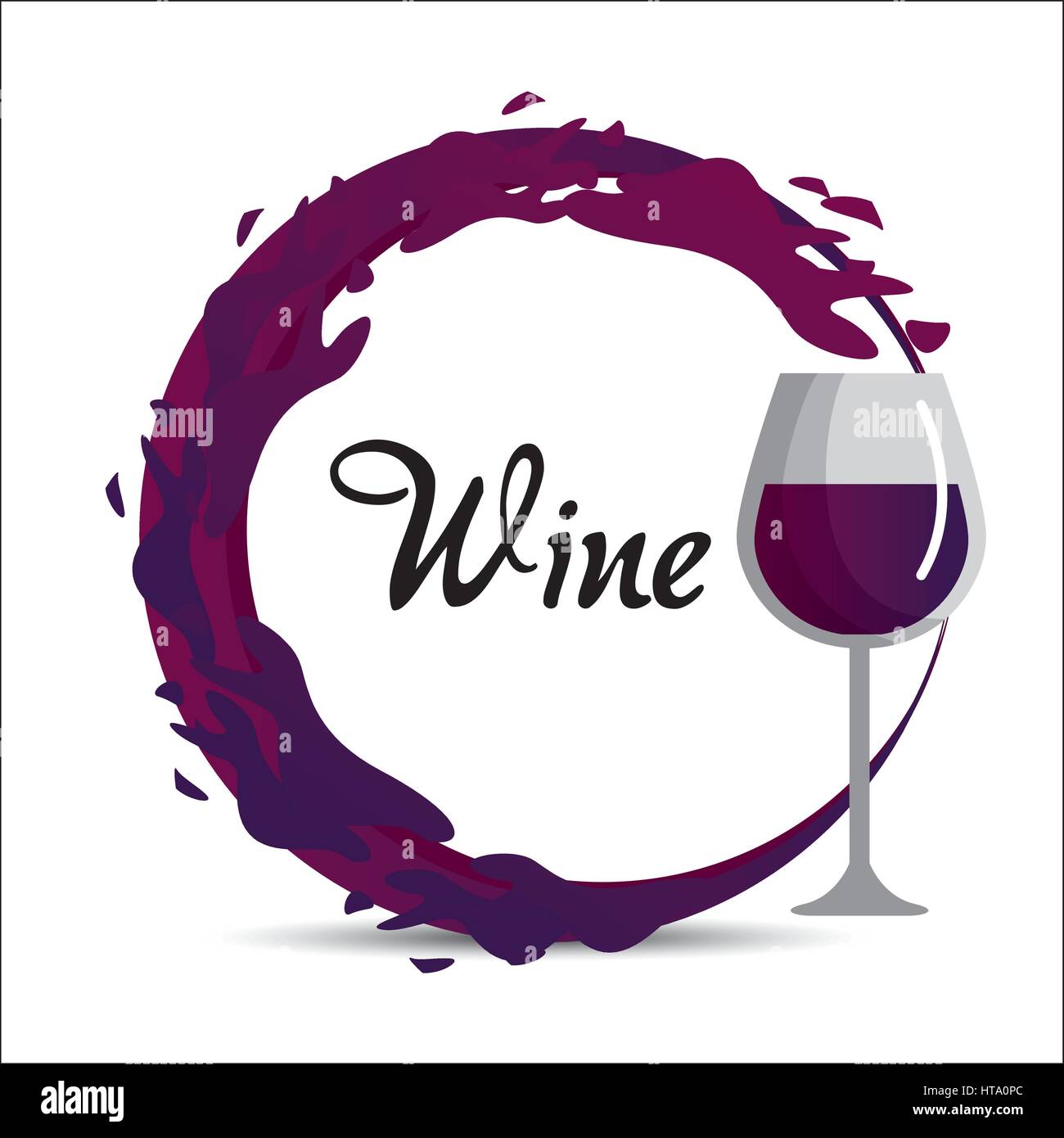 glass splashing with bubble of wine icon Stock Vector Image & Art - Alamy