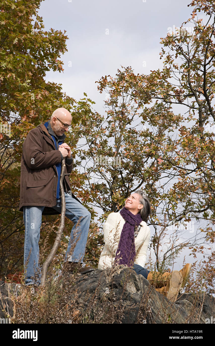 Resting On Rocks Woman leaning on rocks hi-res stock photography and images - Alamy