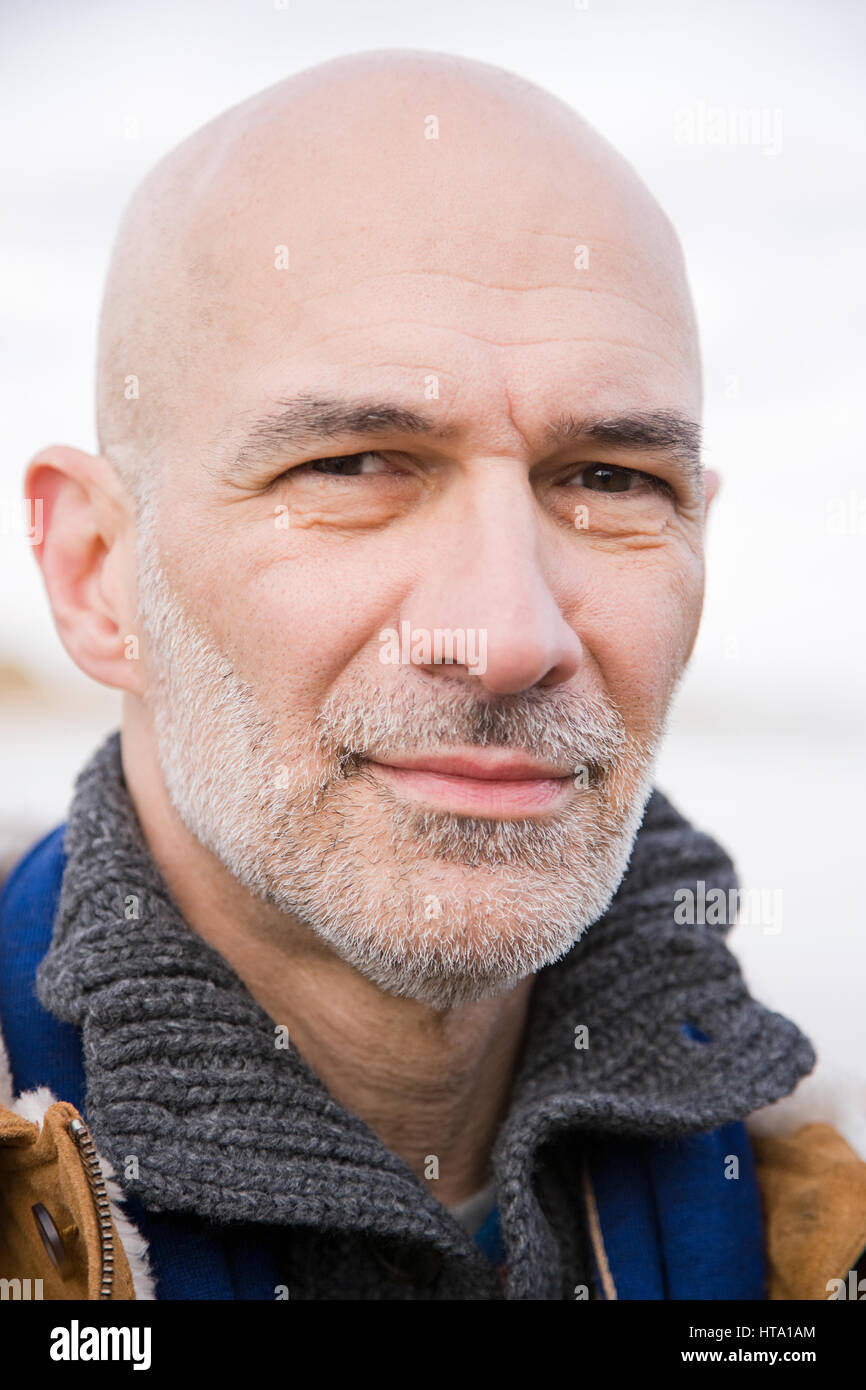 Portrait strict mature bald hi-res stock photography and images - Alamy