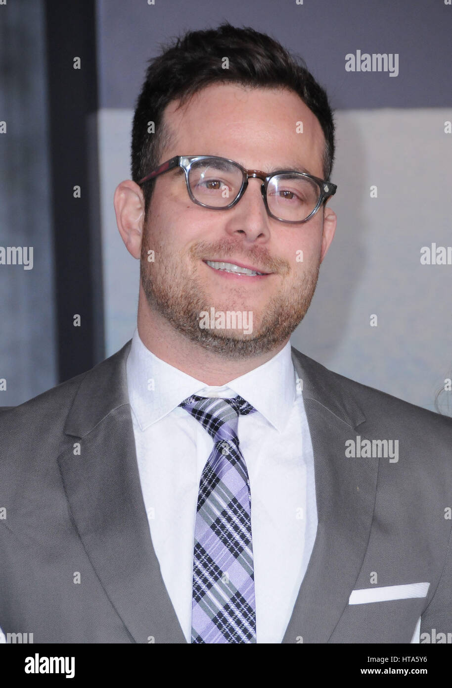 Hollywood, CA, USA. 8th Mar, 2017. 08 March 2017 - IHollywood, California - Max Borenstein. Premiere Of Warner Bros. Pictures' ''Kong: Skull Island'' held at The Dolby Theater in Hollywood. Photo Credit: Birdie Thompson/AdMedia Credit: Birdie Thompson/AdMedia/ZUMA Wire/Alamy Live News Stock Photo