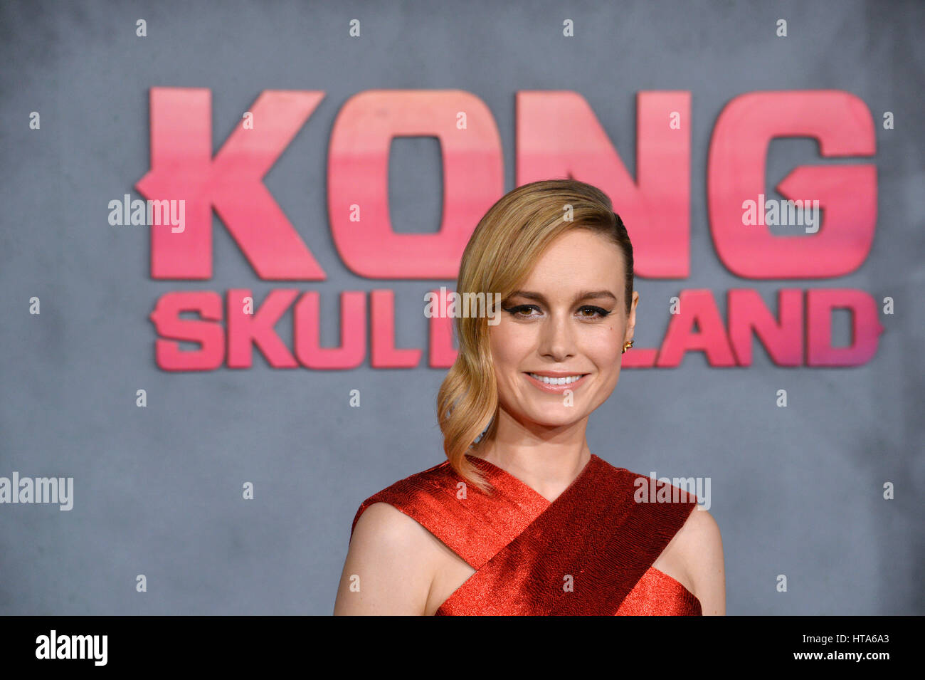 Los Angeles, USA. 08th Mar, 2017. LOS ANGELES, CA. March 8, 2017: Actress Brie Larson at the premiere for "Kong: Skull Island" at Dolby Theatre, Hollywood. Picture Credit: Sarah Stewart/Alamy Live News Stock Photo