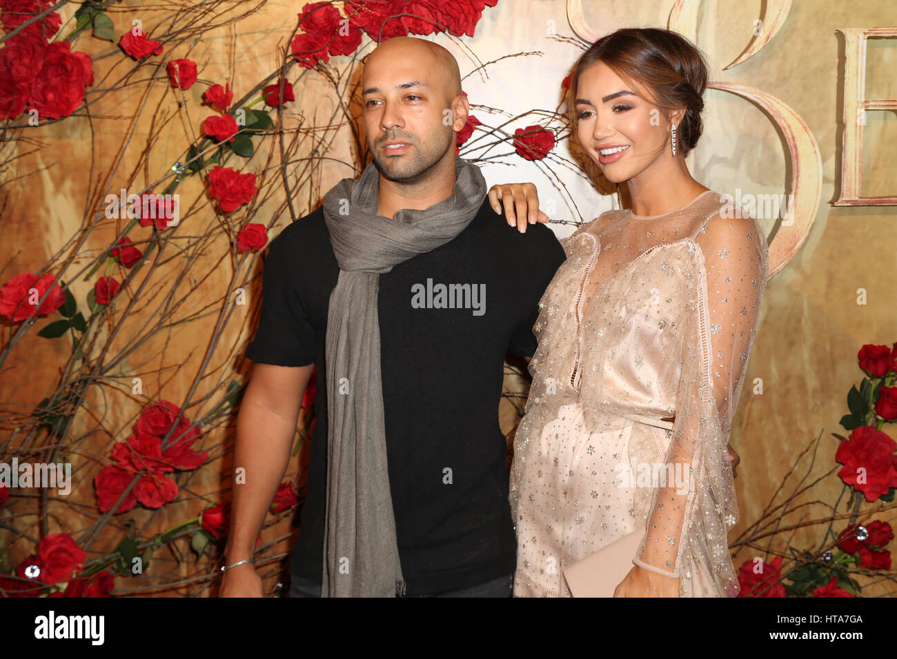 Sydney, Australia. 9th Mar, 2017. US actor, comedian and singer Josh Gad and local celebrities walked the red carpet at the Australian Premiere of Disney's new live-action film Beauty and the Beast in Sydney at The State Theatre Sydney, 49 Market St, Sydney NSW 2000. Pictured: Pia Muehlenbeck and Kane Vato. Credit: Credit: Richard Milnes/Alamy Live News Stock Photo