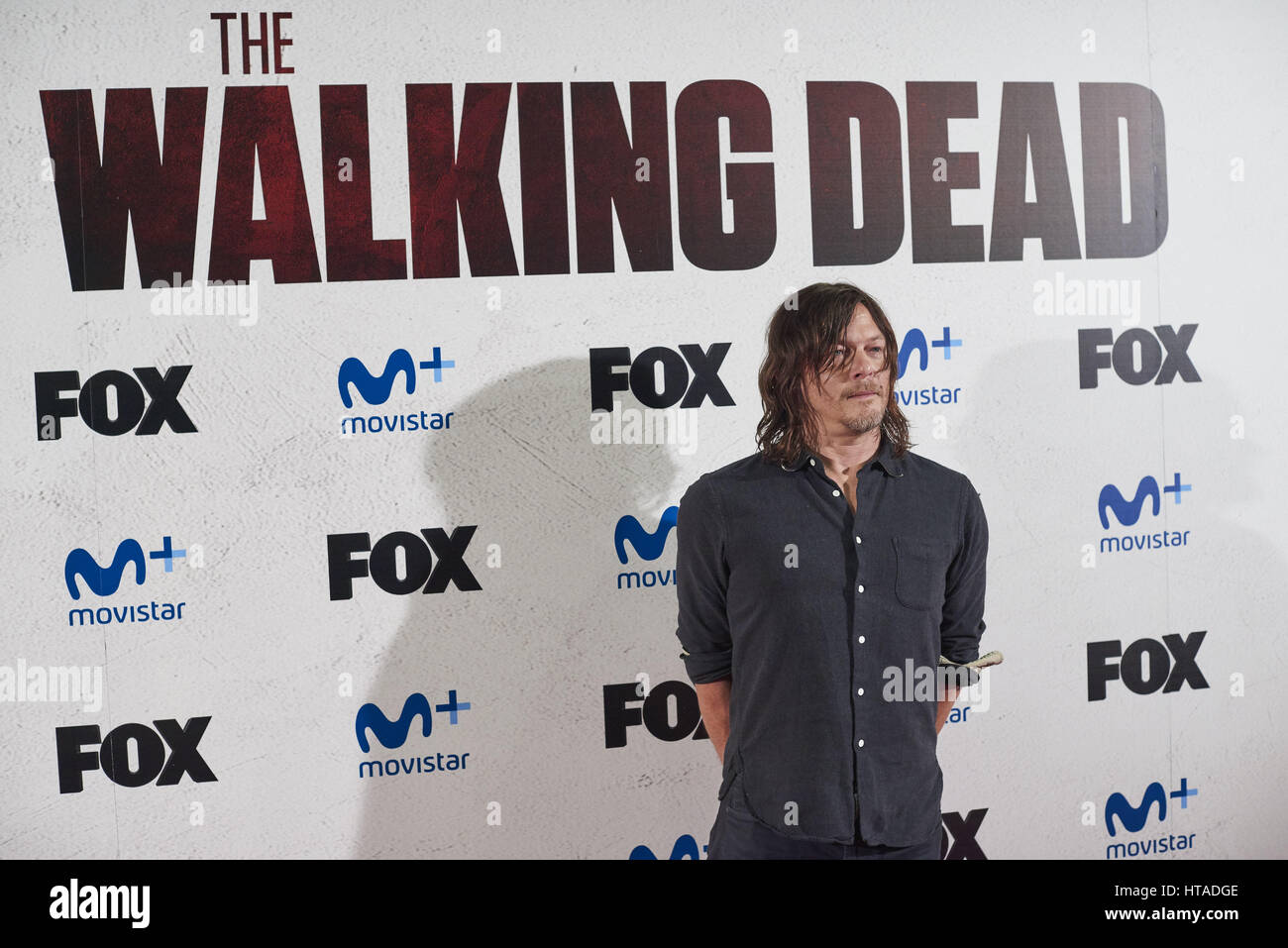 Madrid, Madrid, Spain. 9th Mar, 2017. Norman Reedus attended a 'The Walking Dead' fans event at Capitol Cinema on March 9, 2017 in Madrid Credit: Jack Abuin/ZUMA Wire/Alamy Live News Stock Photo