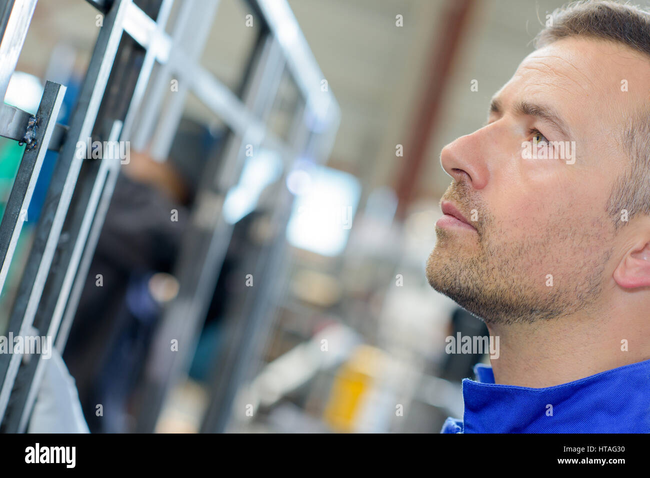 factory worker Stock Photo