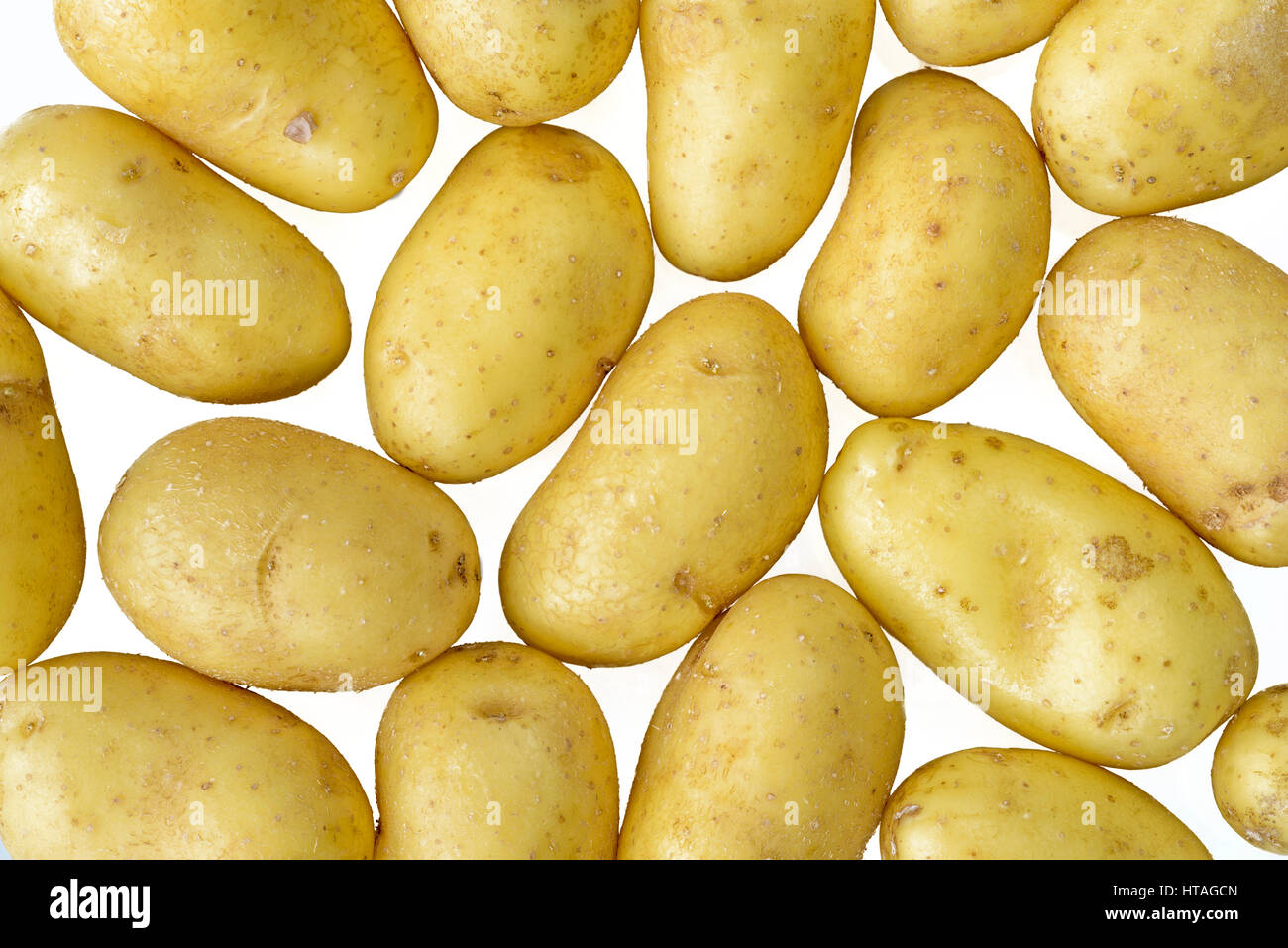 Uncooked Charlotte potatoes raw vegetable Stock Photo Alamy