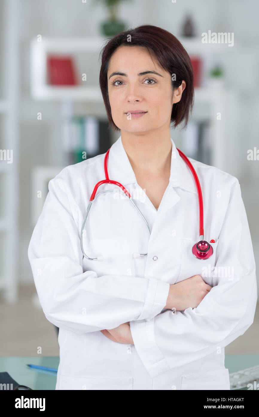 confident female doctor Stock Photo