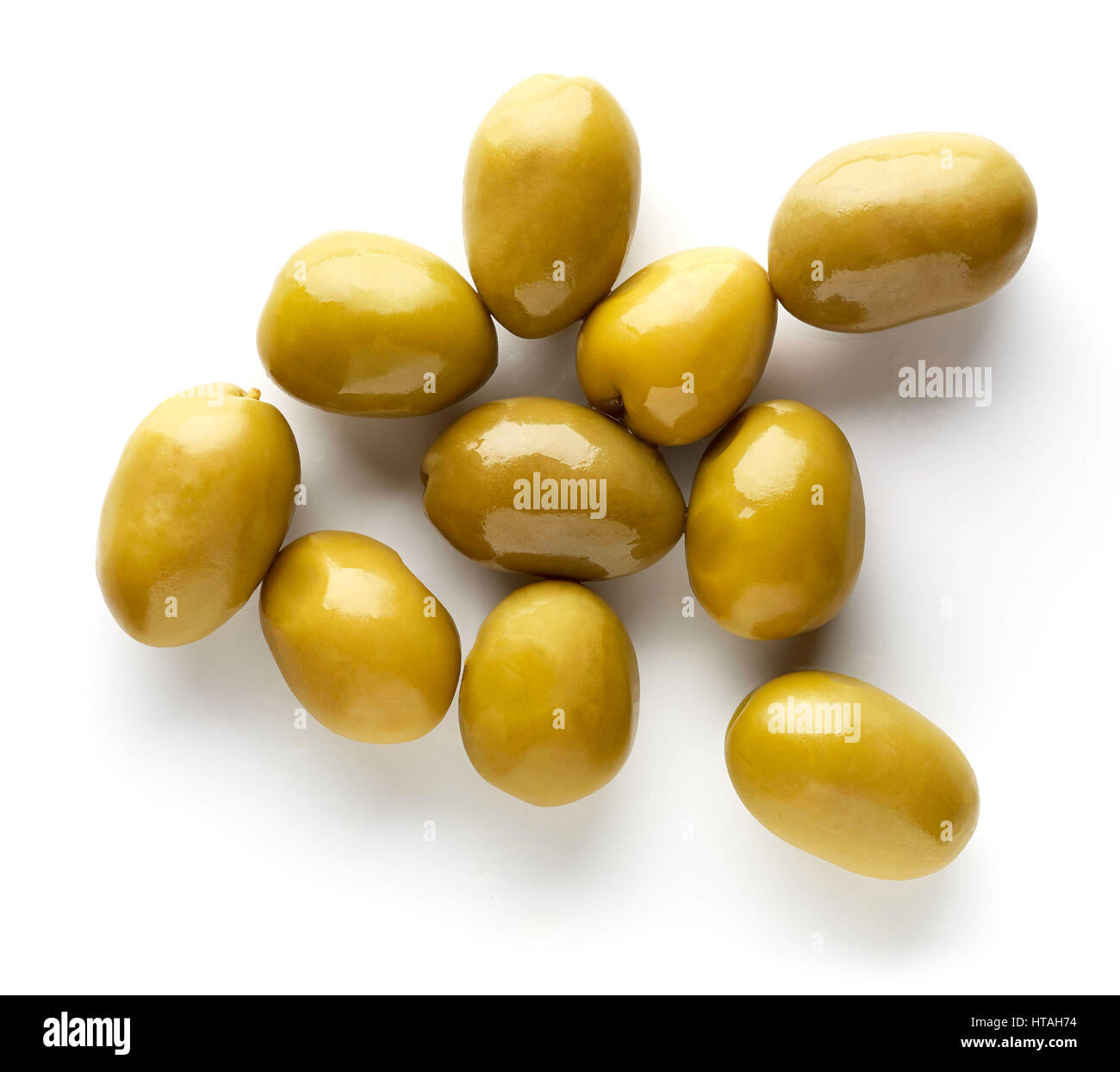 Olives isolated white top view hi-res stock photography and images - Alamy