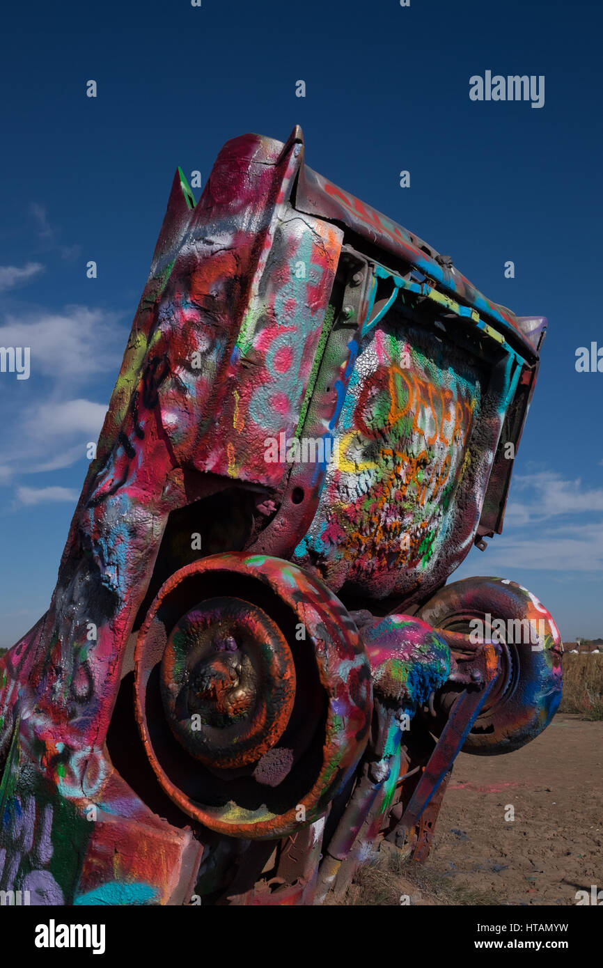Cadillac Ranch, Amarillo, Texas, USA Stock Photo - Alamy