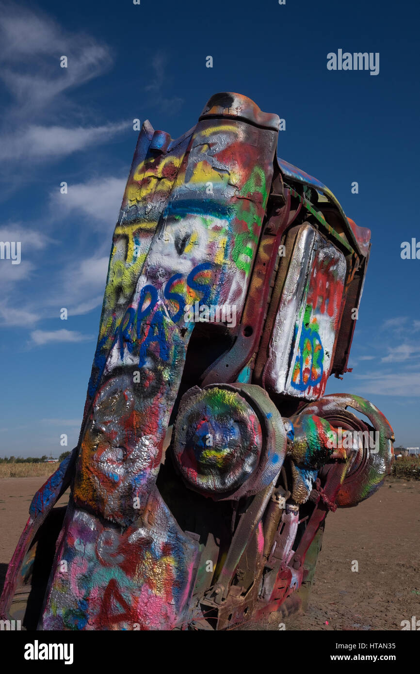 Cadillac Ranch, Amarillo, Texas, USA Stock Photo - Alamy