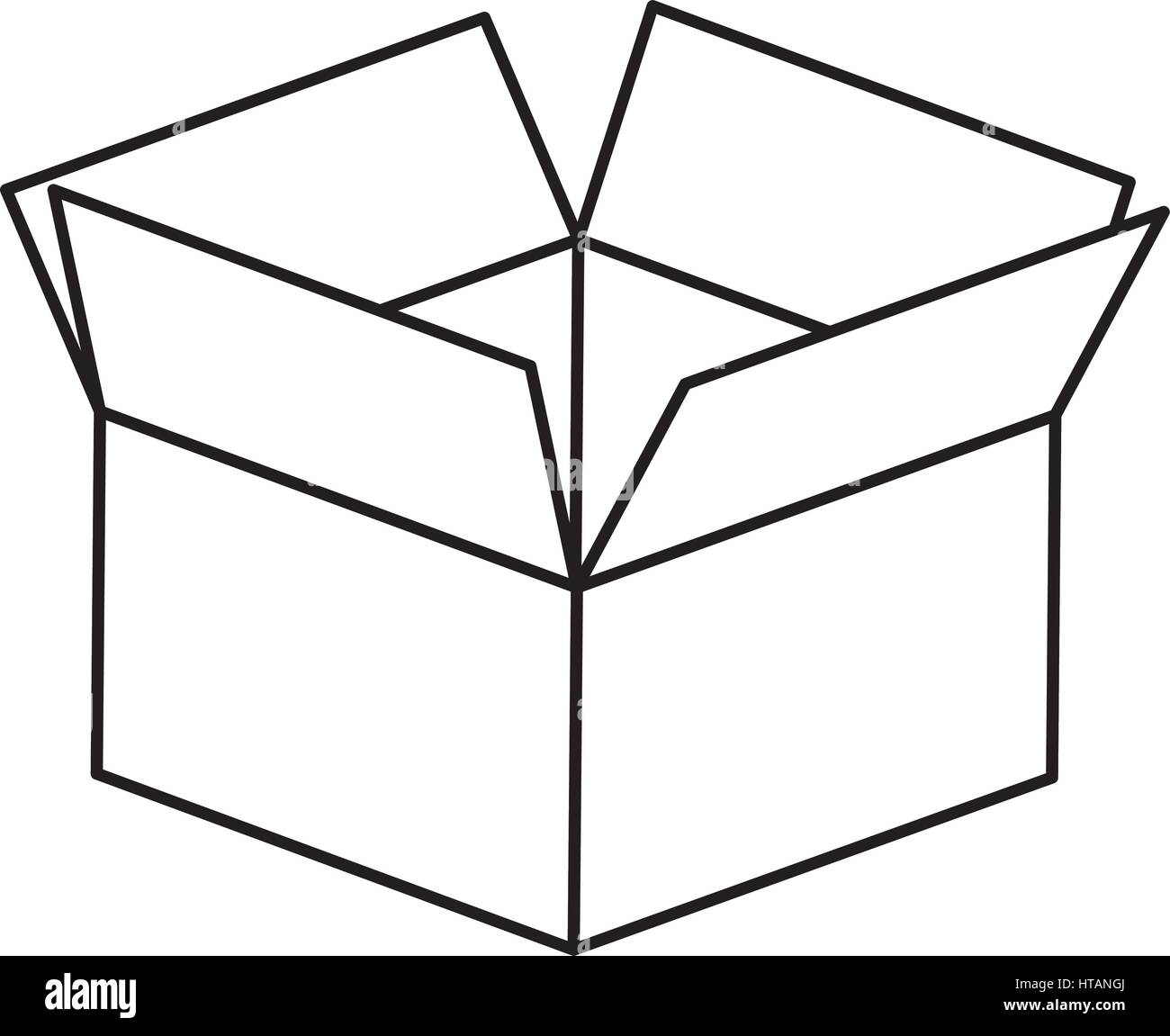 figure box opened icon, vector illustraction design image Stock Vector ...