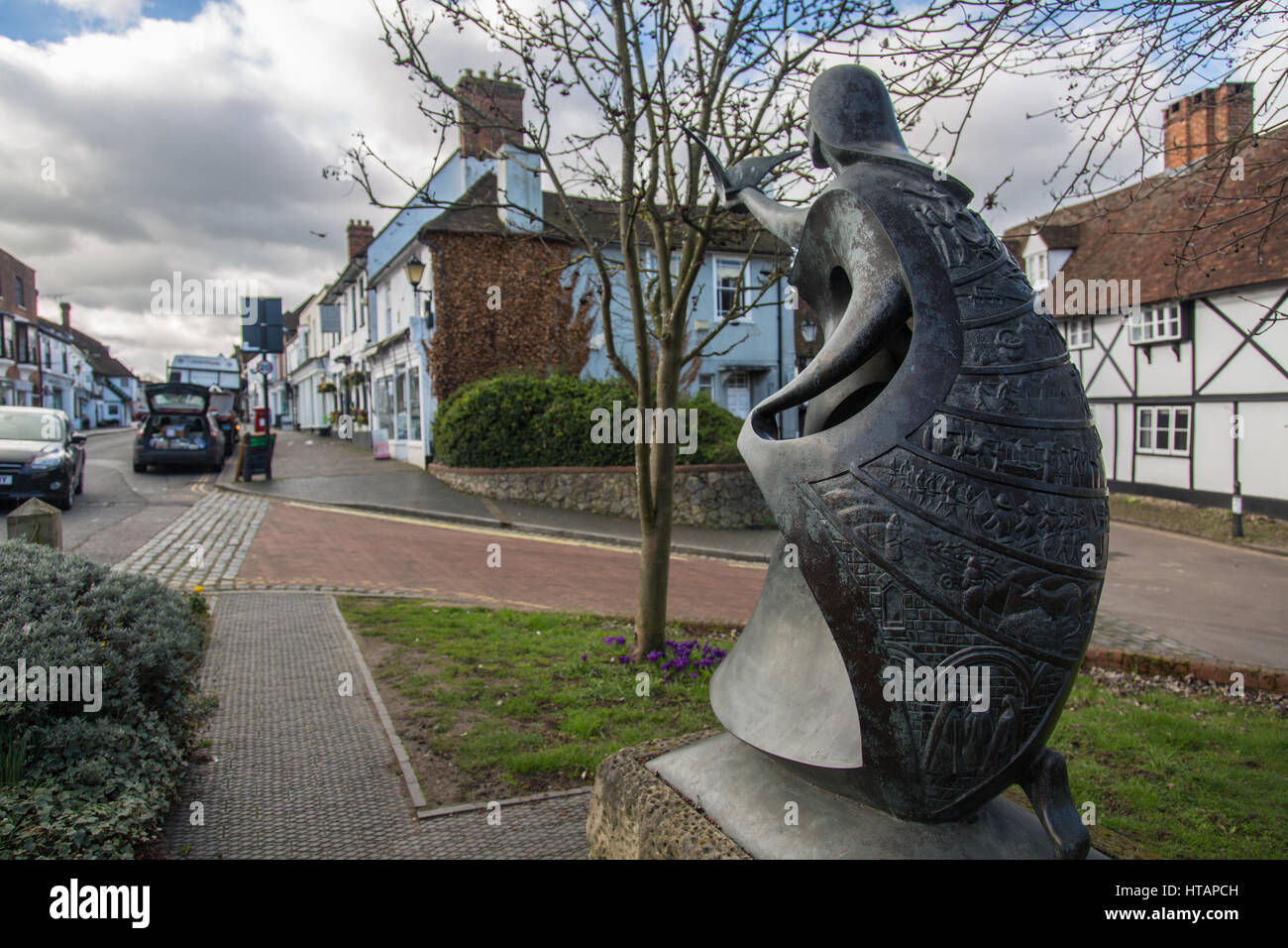 General view of West Malling in Kent, UK Stock Photo Alamy