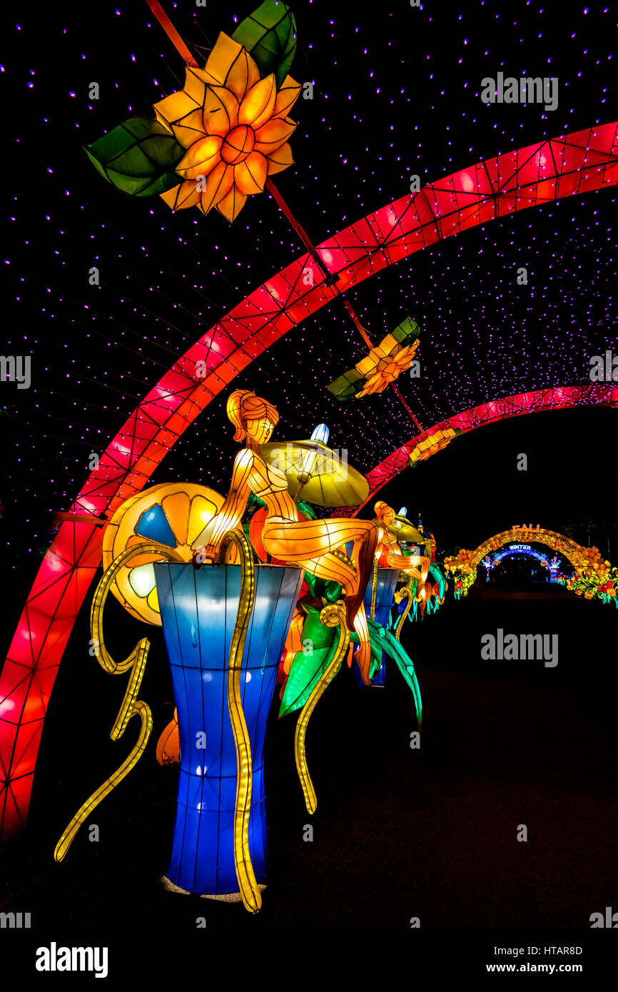 Lantern Light Festival. Miami. Florida. USA Stock Photo Alamy