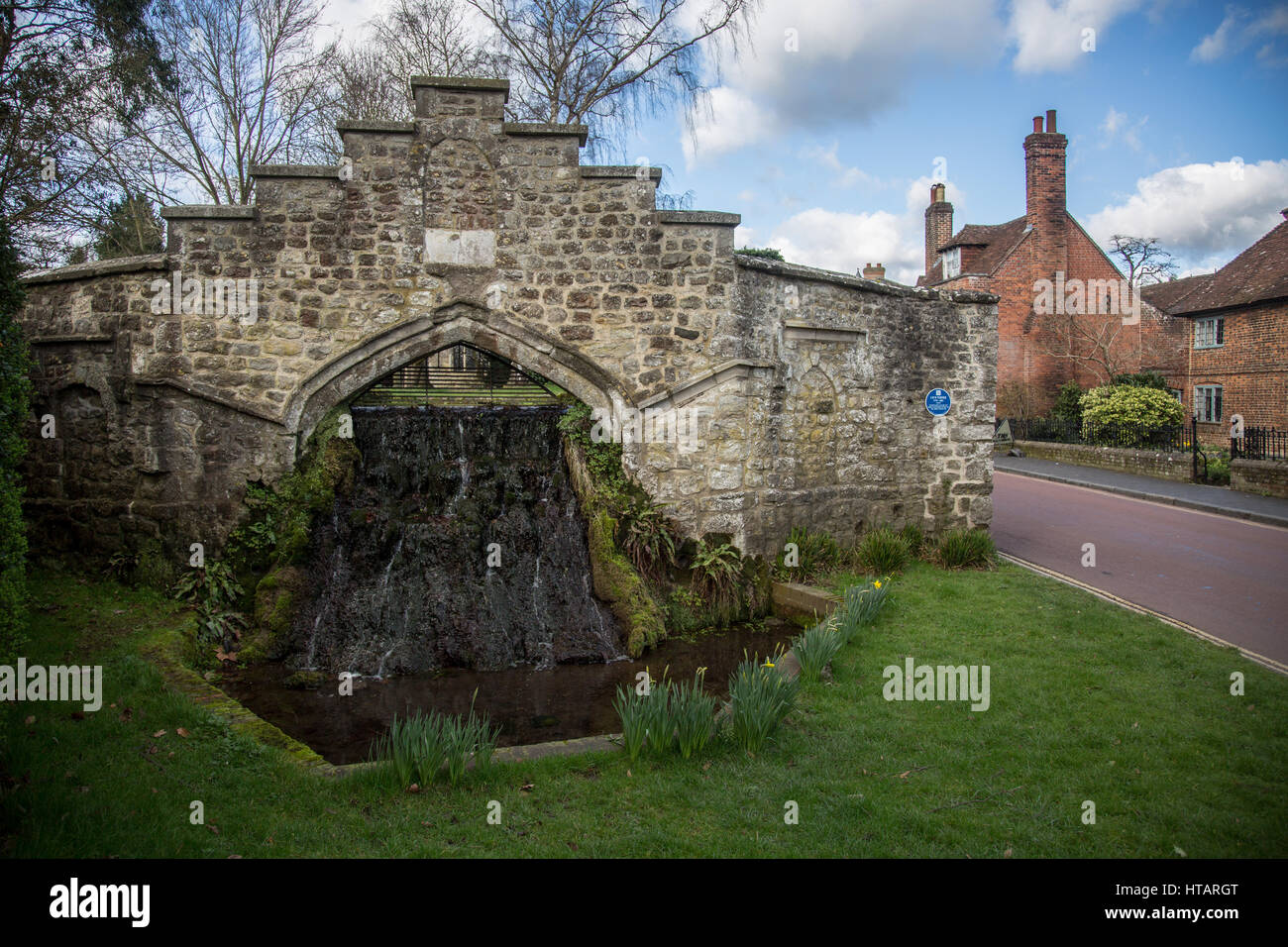 General view of West Malling in Kent, UK. Stock Photo