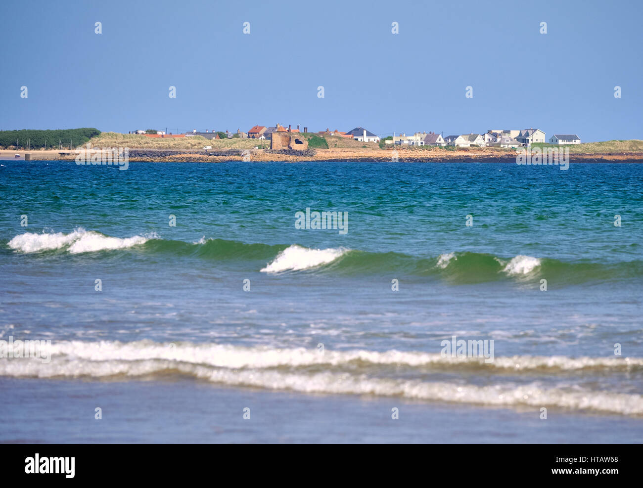 Beadnell Bay, North East of England.UK Stock Photo